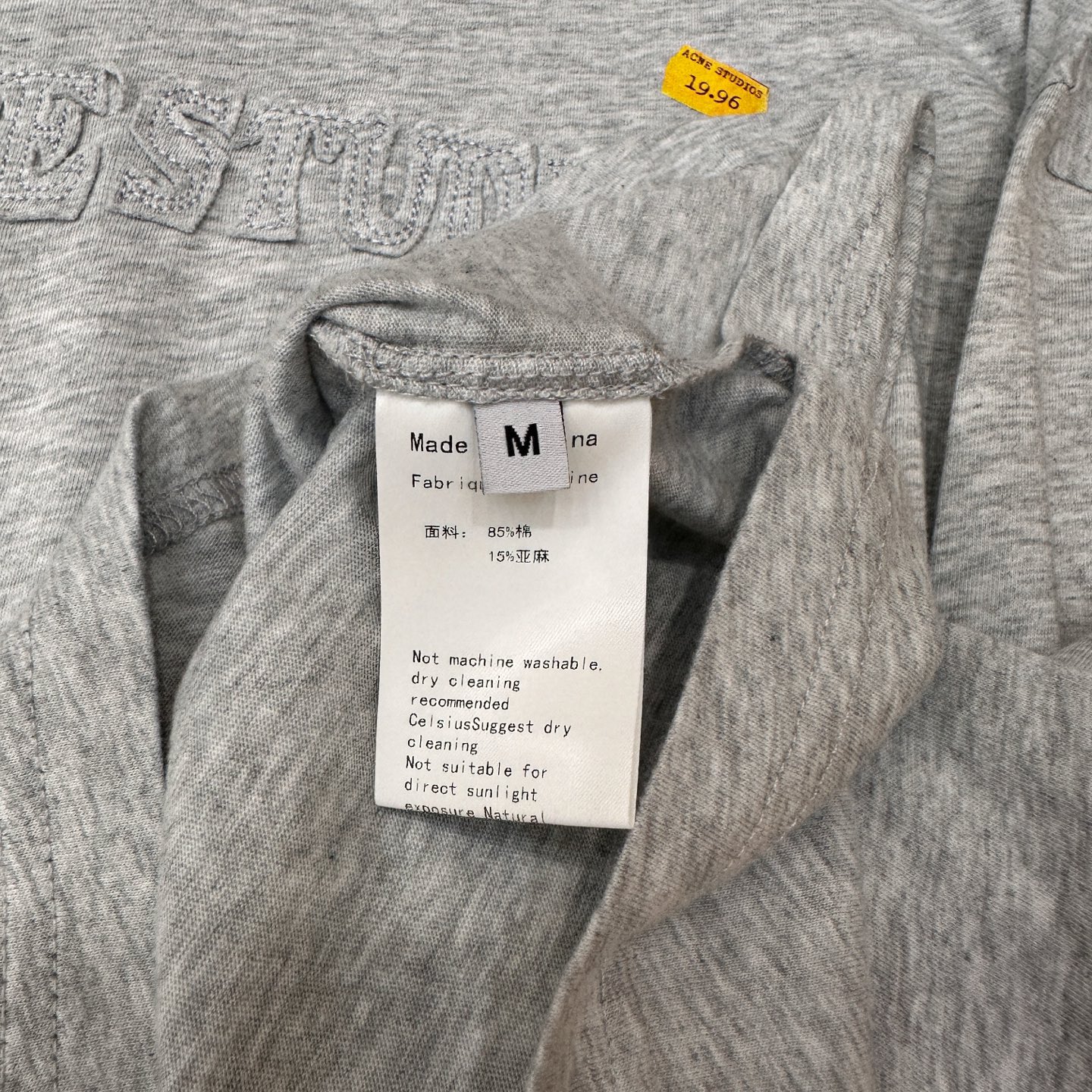 🌾Acne ｜ 新款长袖t，成衣洗水加软工艺加贴布绣印花，男女同款，尺码sml