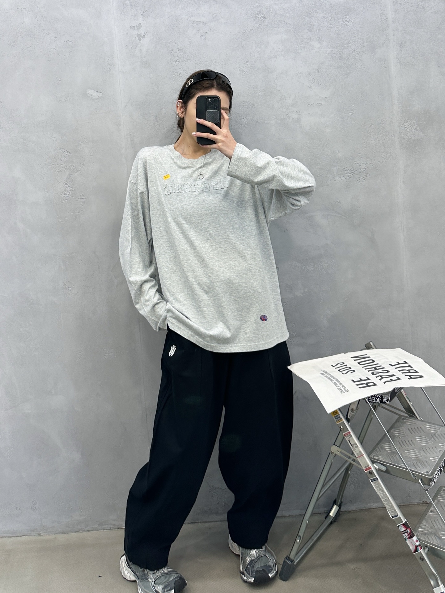 🌾Acne ｜ 新款长袖t，成衣洗水加软工艺加贴布绣印花，男女同款，尺码sml