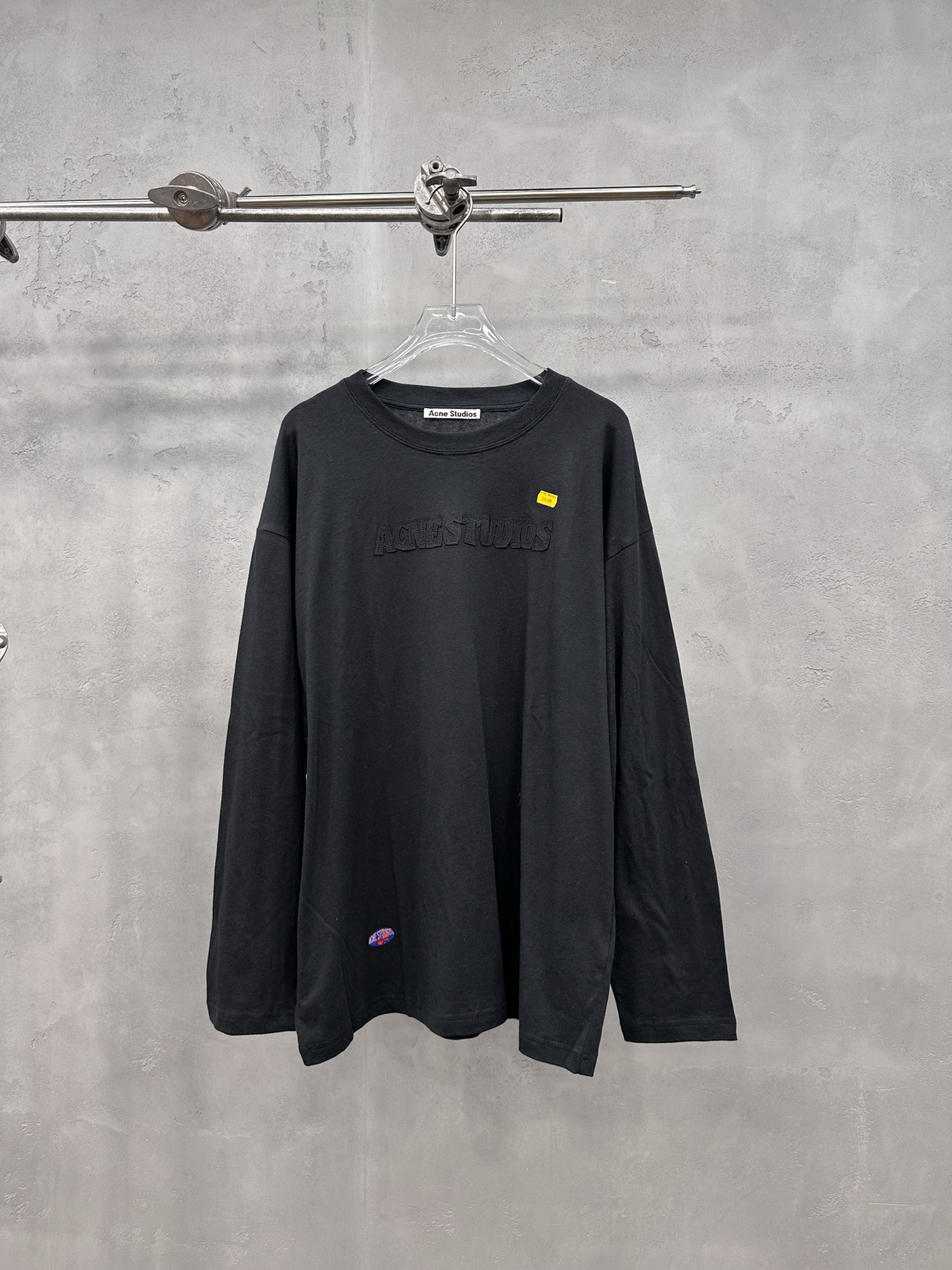🌾Acne ｜ 新款长袖t，成衣洗水加软工艺加贴布绣印花，男女同款，尺码sml