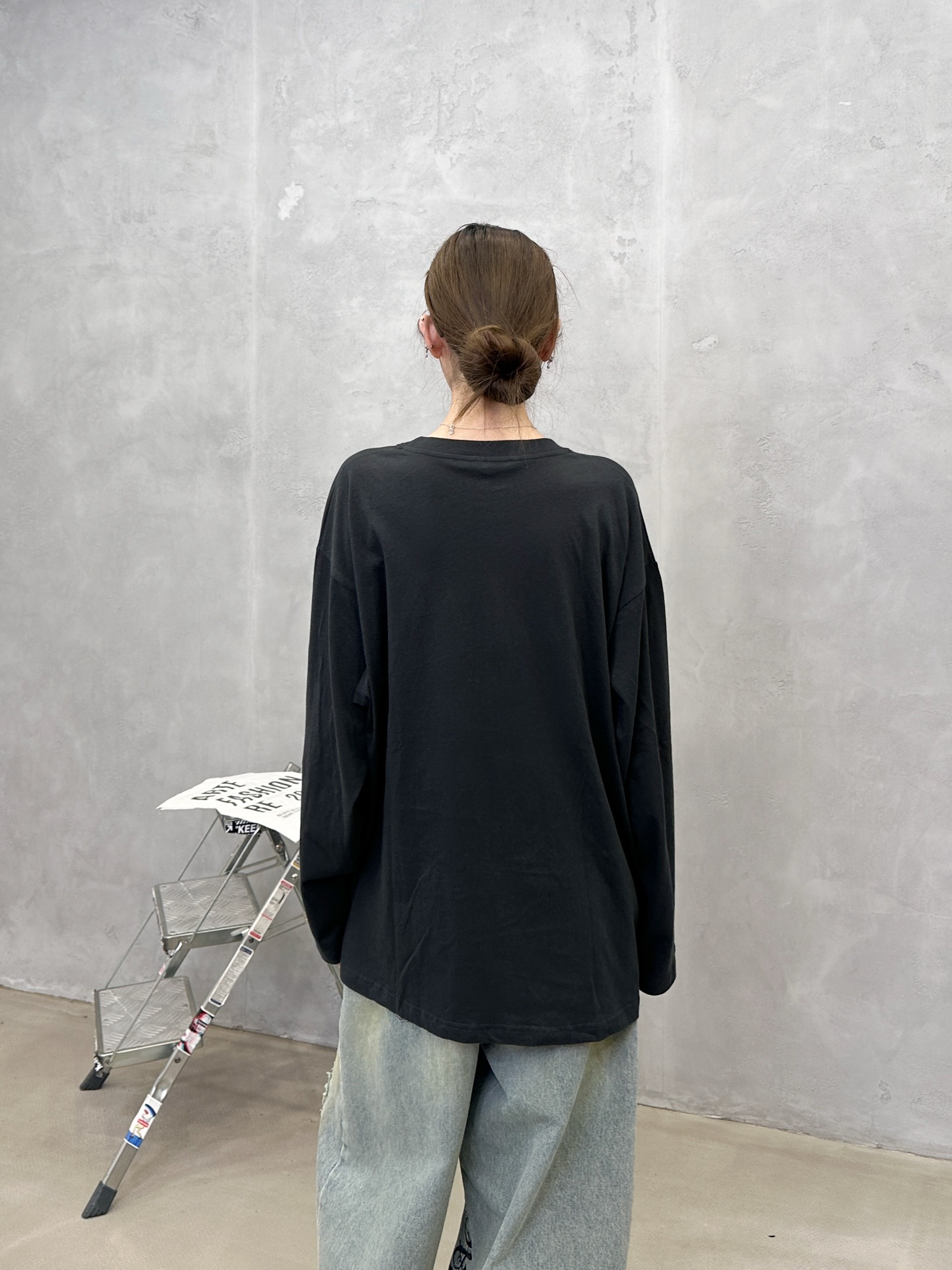 🌾Acne ｜ 新款长袖t，成衣洗水加软工艺加贴布绣印花，男女同款，尺码sml