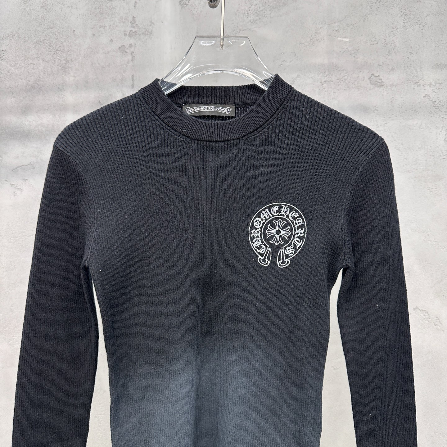 🌾克罗心 ｜ 新款毛织打底，成衣洗水炒色喷色加多处印花工艺，休闲时尚，尺码sml