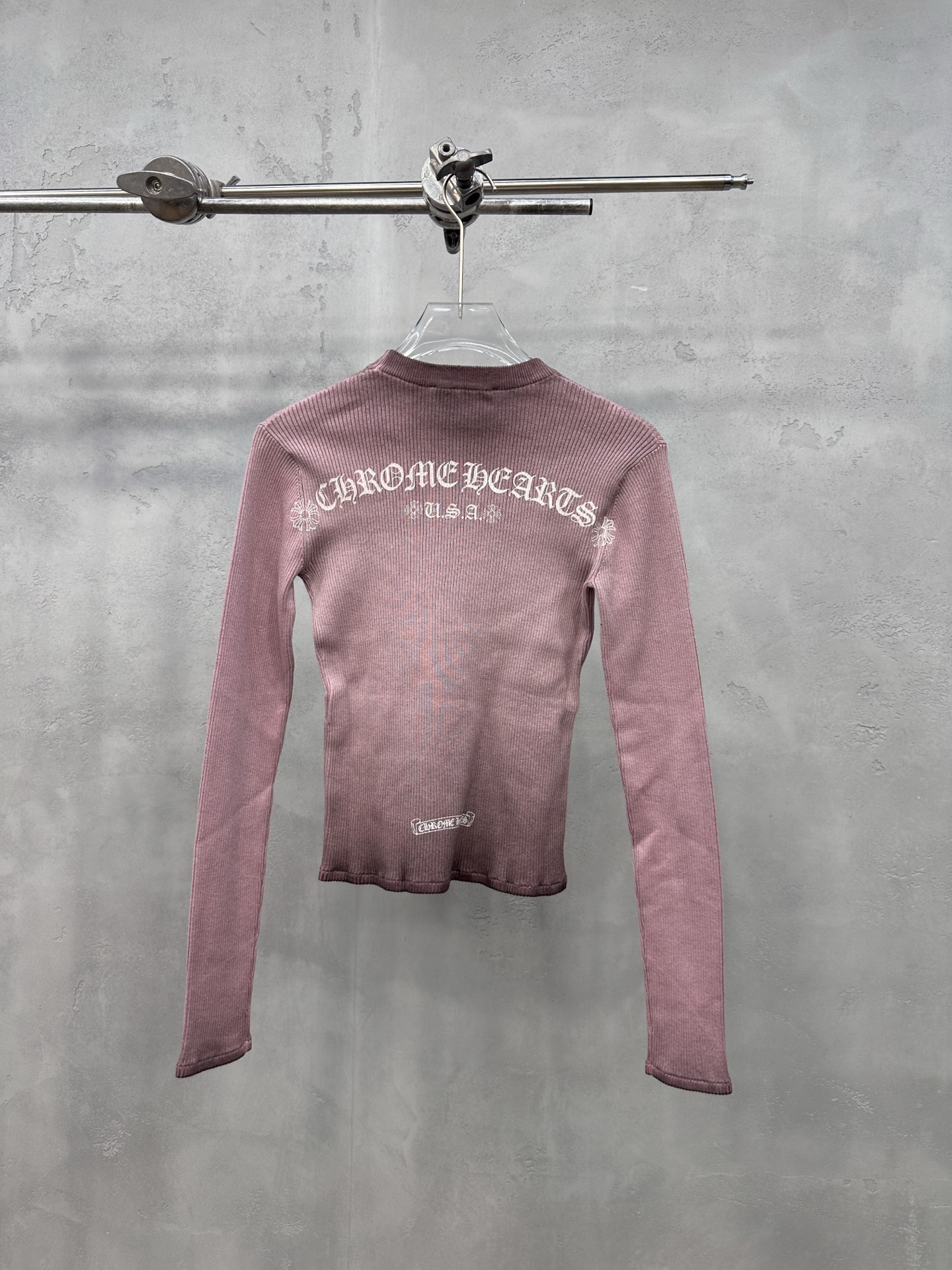 🌾克罗心 ｜ 新款毛织打底，成衣洗水炒色喷色加多处印花工艺，休闲时尚，尺码sml