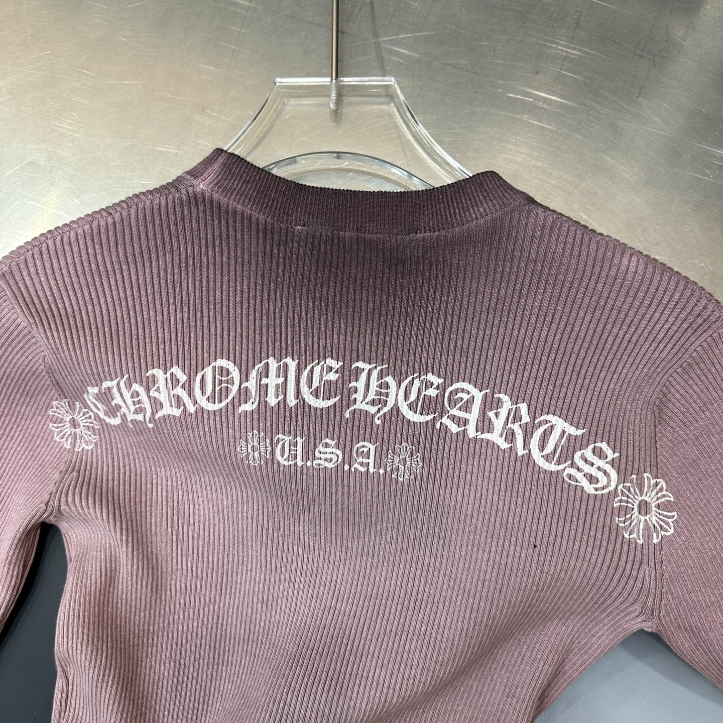 🌾克罗心 ｜ 新款毛织打底，成衣洗水炒色喷色加多处印花工艺，休闲时尚，尺码sml