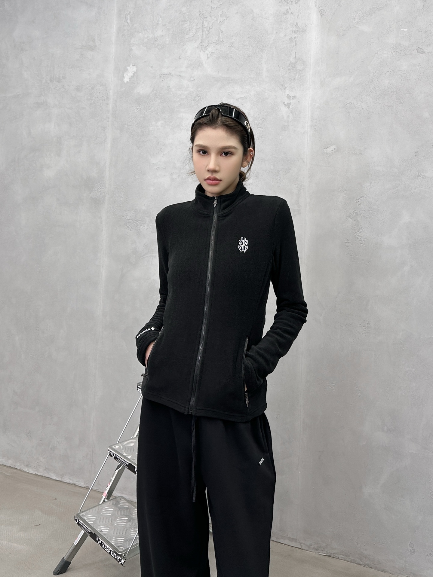 🌾克罗心 ｜ 新款保暖开衫，经典刺绣标加高密保暖摇粒绒面料，经典时尚款式，尺码sml