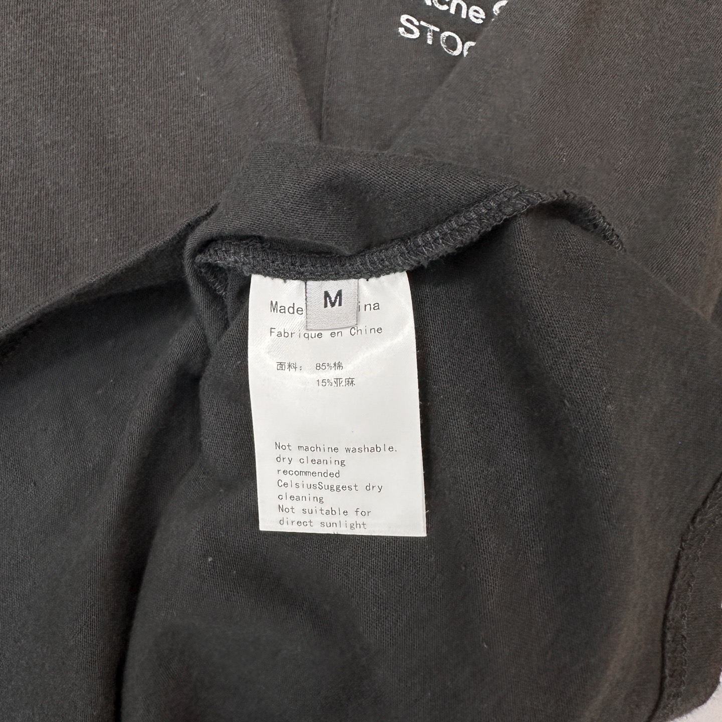 🌾Acne ｜ 新款长袖t，成衣洗水喷色吊磨工艺加印花，日本进口亚麻棉面料，男女同款，尺码sml