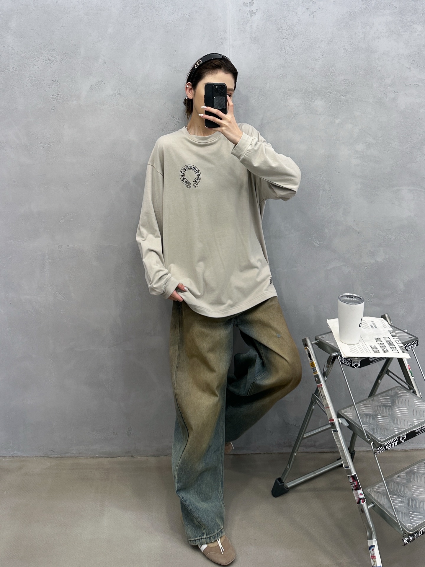 🌾克罗心 ｜ 新款长袖t，全身4处印花，双面德绒保暖面料，男女同款，尺码sml