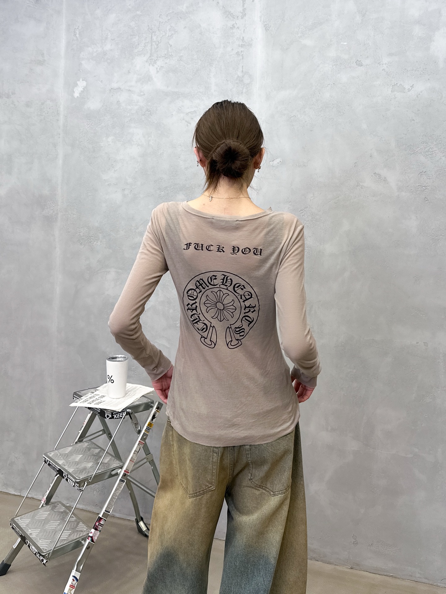 🌾克罗心 ｜ 新款长袖打底，日本进口100%高粘棉，多处印花工艺，特殊面料加持高级感强，尺码sml