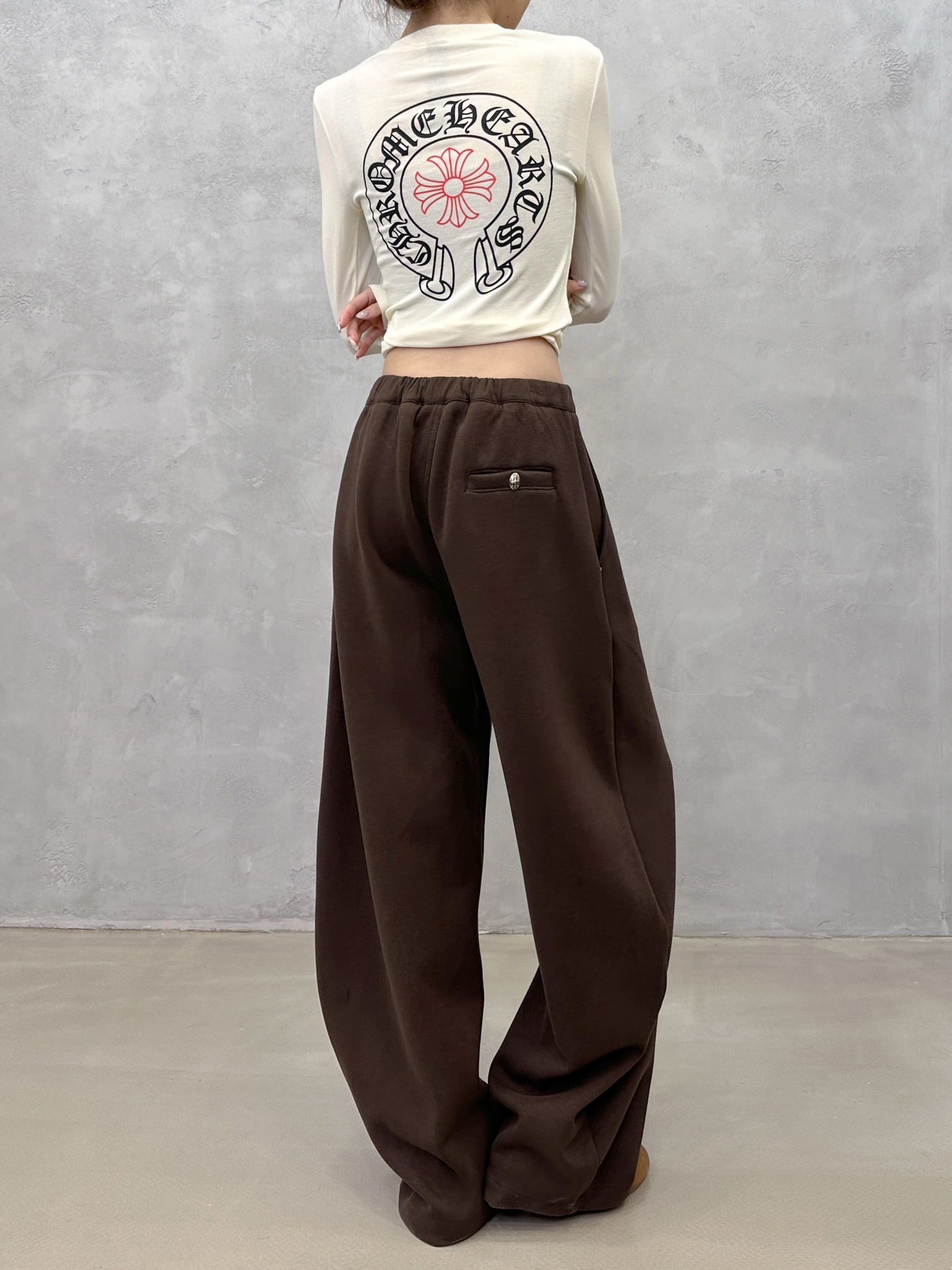 🌾克罗心 ｜ 新款休闲裤，经典时尚版型，进口天丝羊毛混纺面料，男女同款，尺码sml