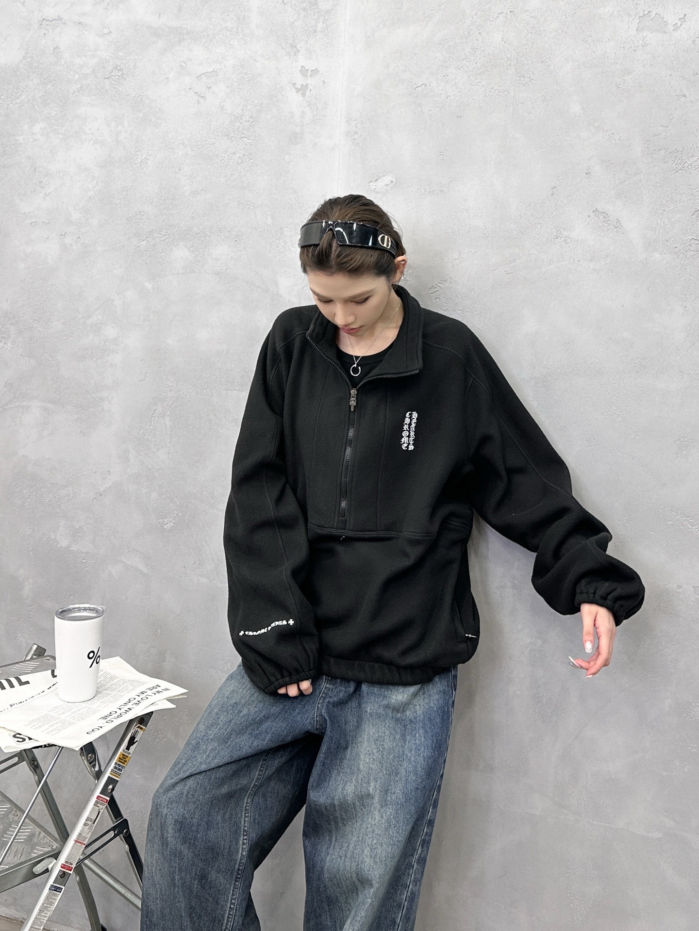 🌾克罗心 ｜ 新款套头卫衣，经典刺绣标，时尚套头卫衣款式，高密摇粒绒保暖面料，男女同款，尺码sml