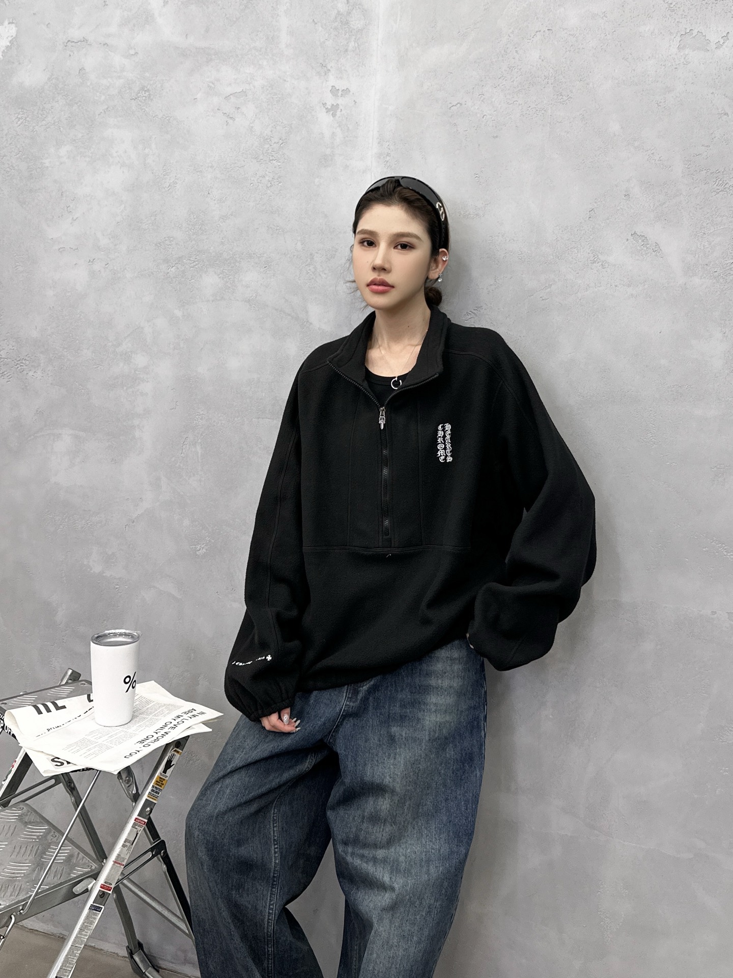 🌾克罗心 ｜ 新款套头卫衣，经典刺绣标，时尚套头卫衣款式，高密摇粒绒保暖面料，男女同款，尺码sml