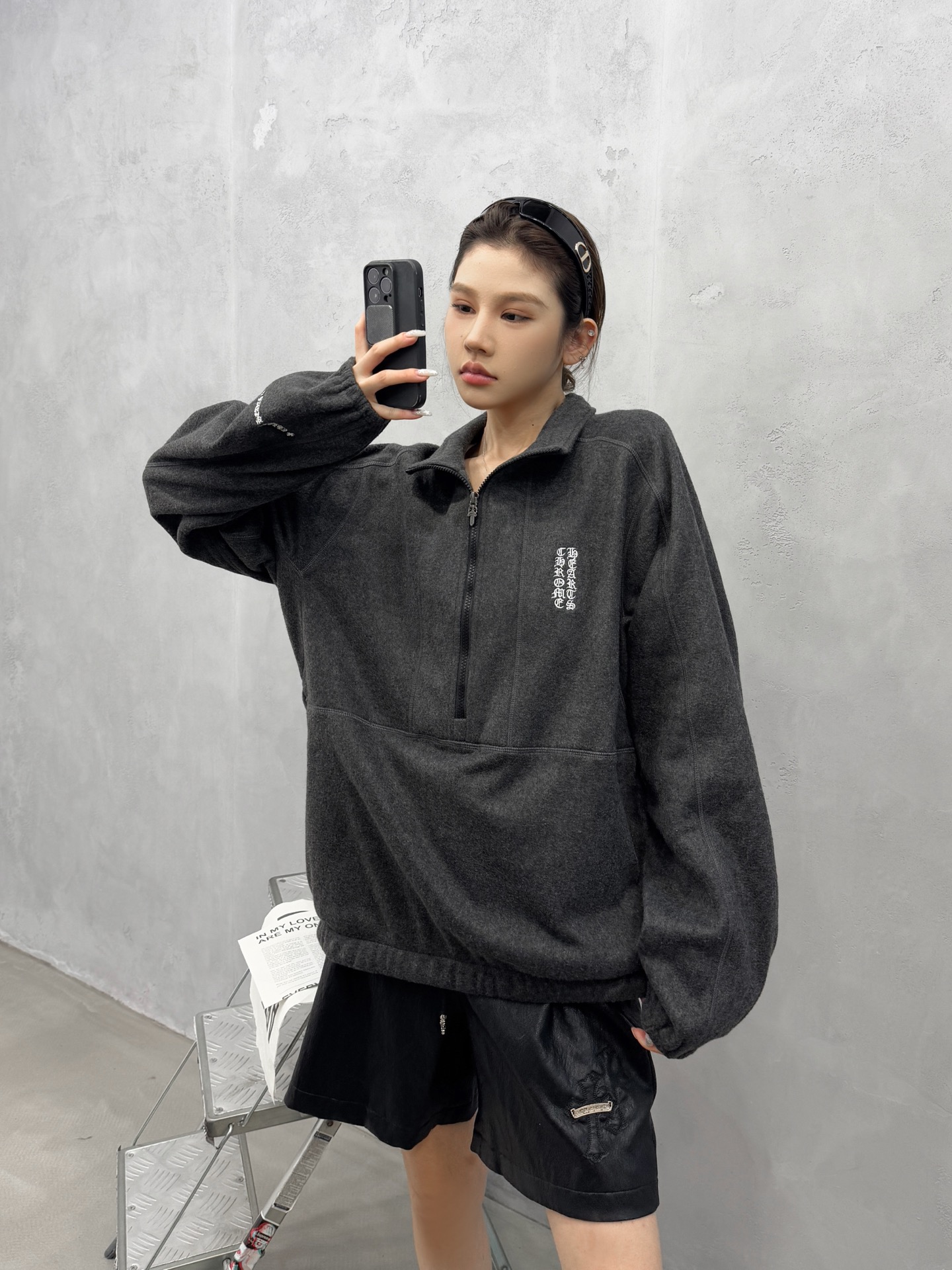 🌾克罗心 ｜ 新款套头卫衣，经典刺绣标，时尚套头卫衣款式，高密摇粒绒保暖面料，男女同款，尺码sml