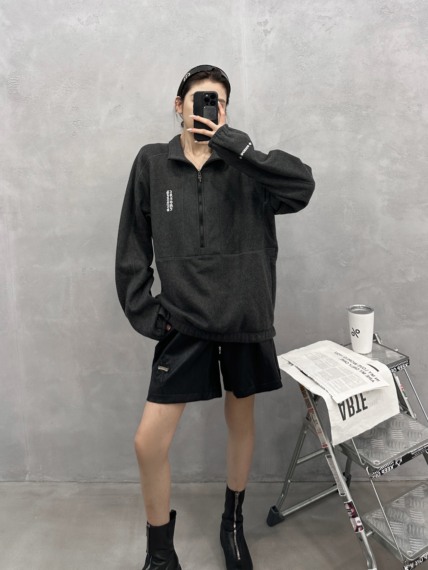 🌾克罗心 ｜ 新款套头卫衣，经典刺绣标，时尚套头卫衣款式，高密摇粒绒保暖面料，男女同款，尺码sml