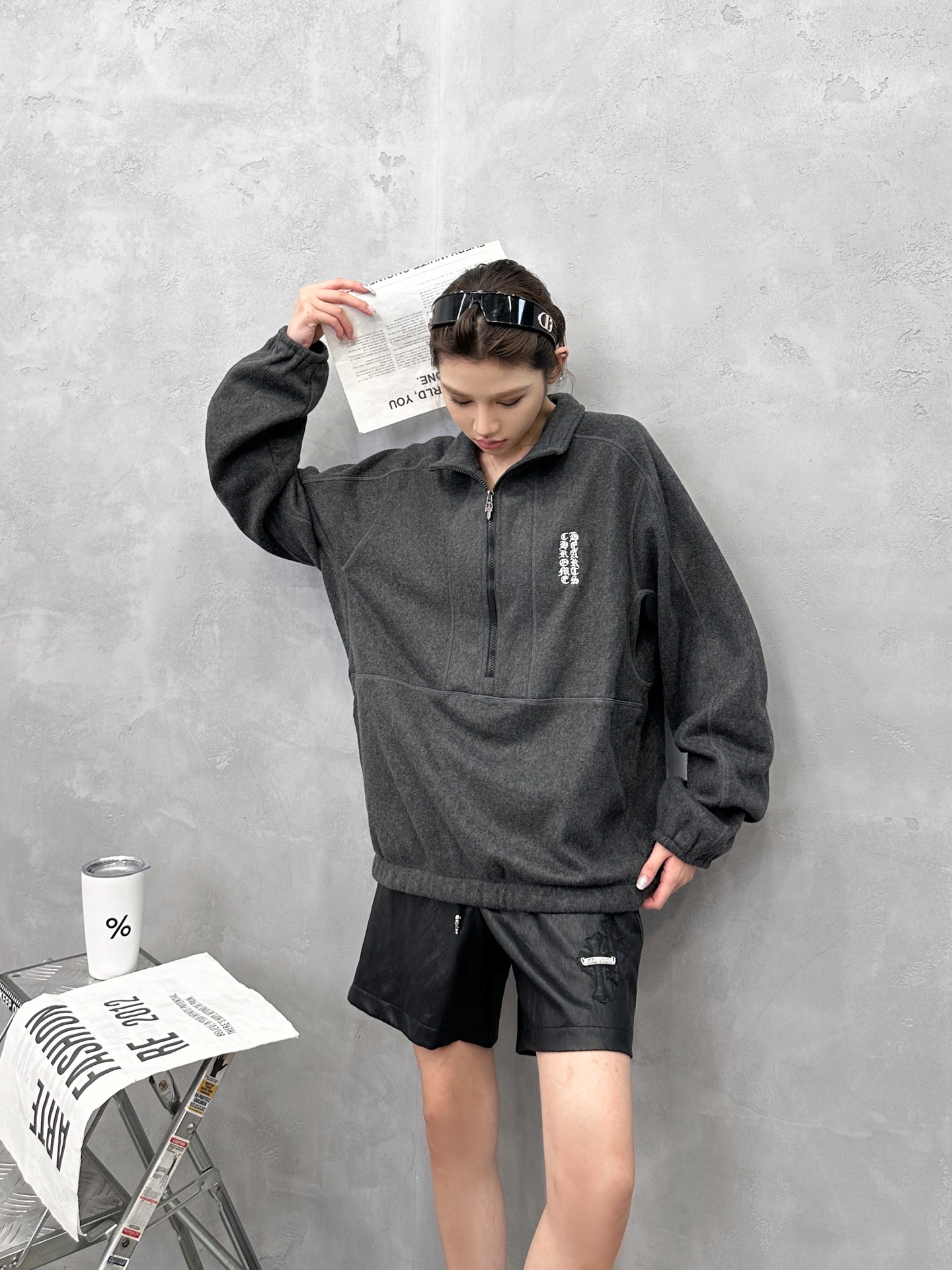 🌾克罗心 ｜ 新款套头卫衣，经典刺绣标，时尚套头卫衣款式，高密摇粒绒保暖面料，男女同款，尺码sml