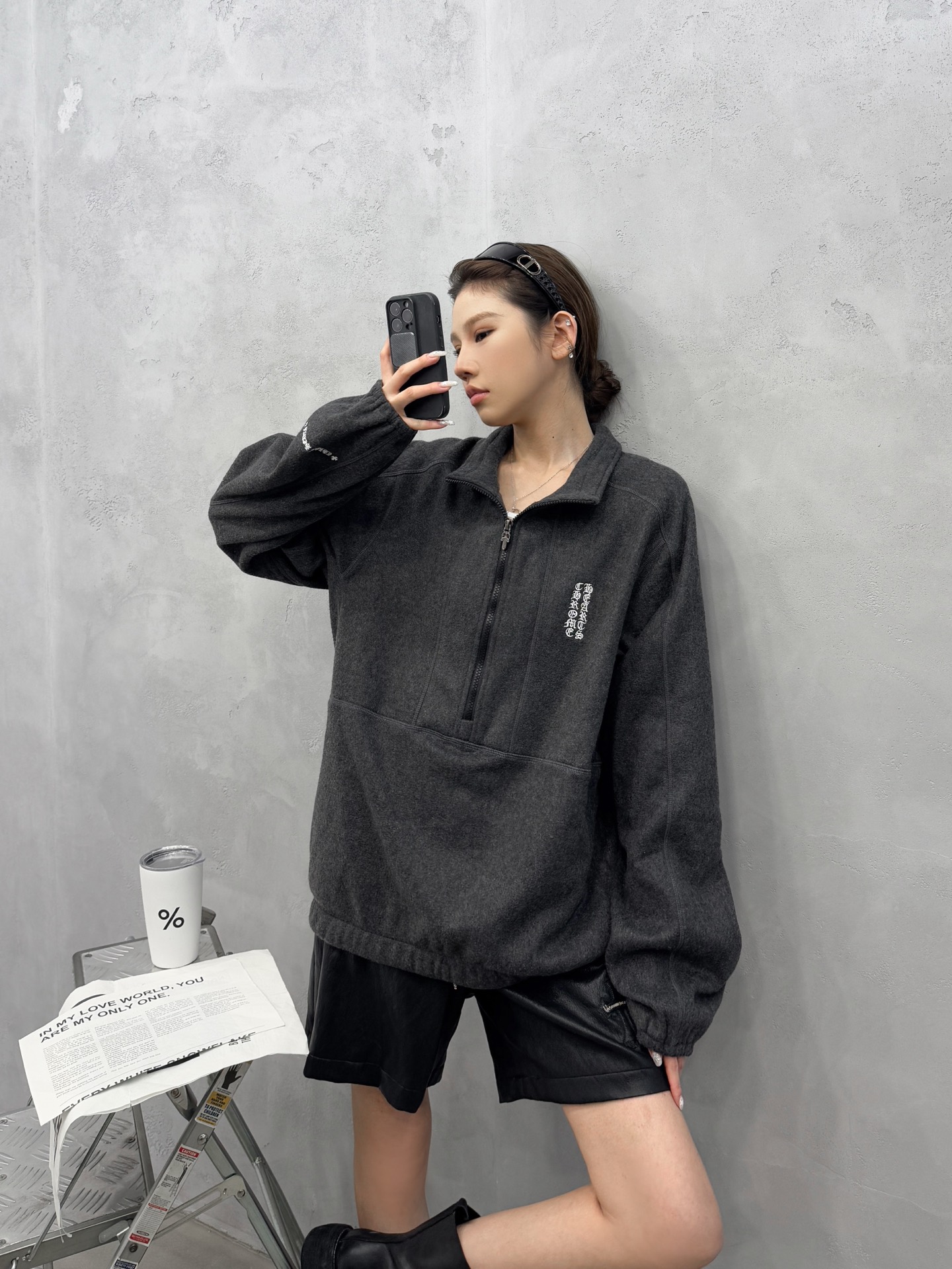 🌾克罗心 ｜ 新款套头卫衣，经典刺绣标，时尚套头卫衣款式，高密摇粒绒保暖面料，男女同款，尺码sml