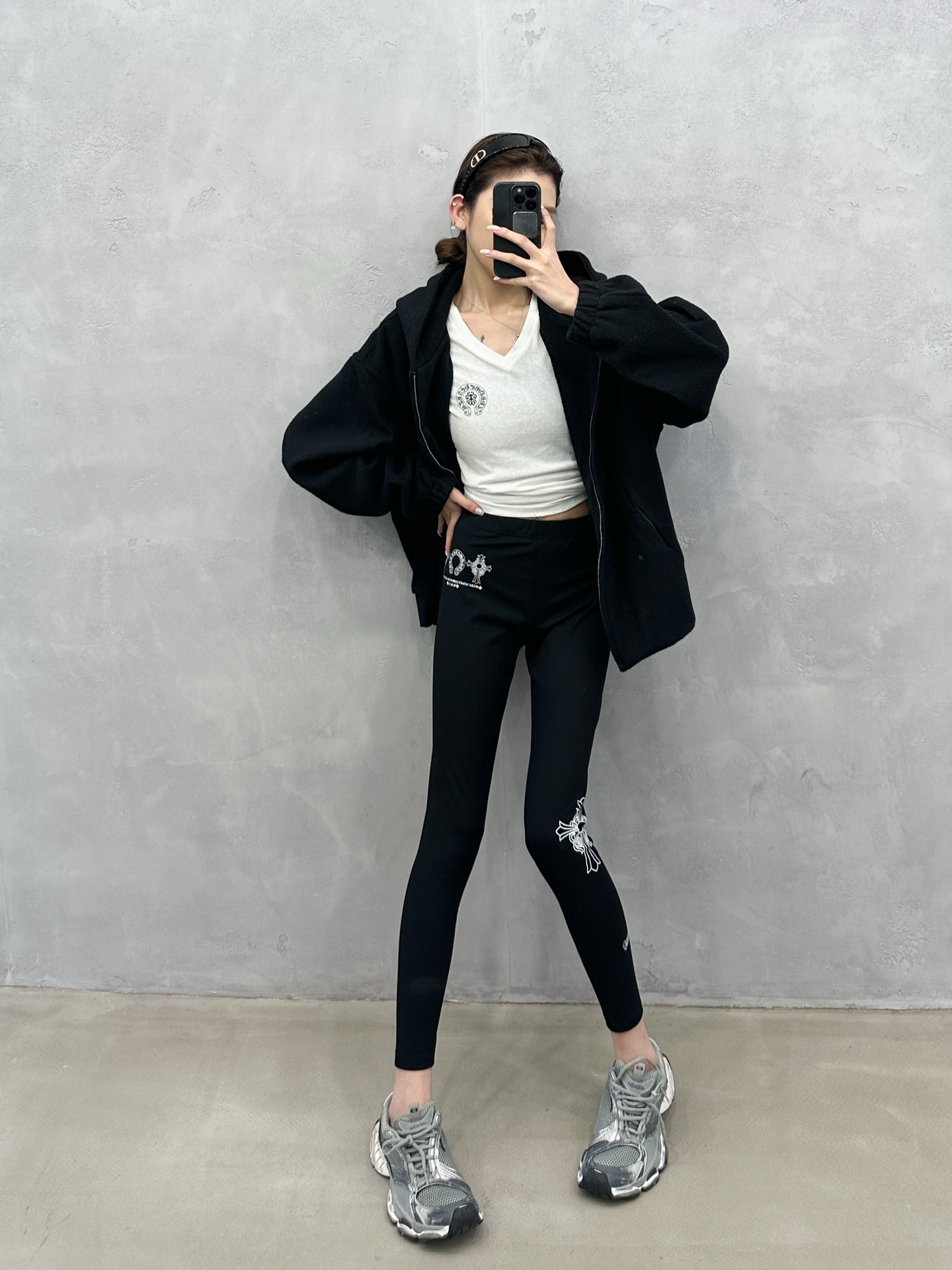 🌾克罗心 ｜ 新款瑜伽裤，基础打底裤款式，全身4处印花工艺，休闲时尚，尺码sml