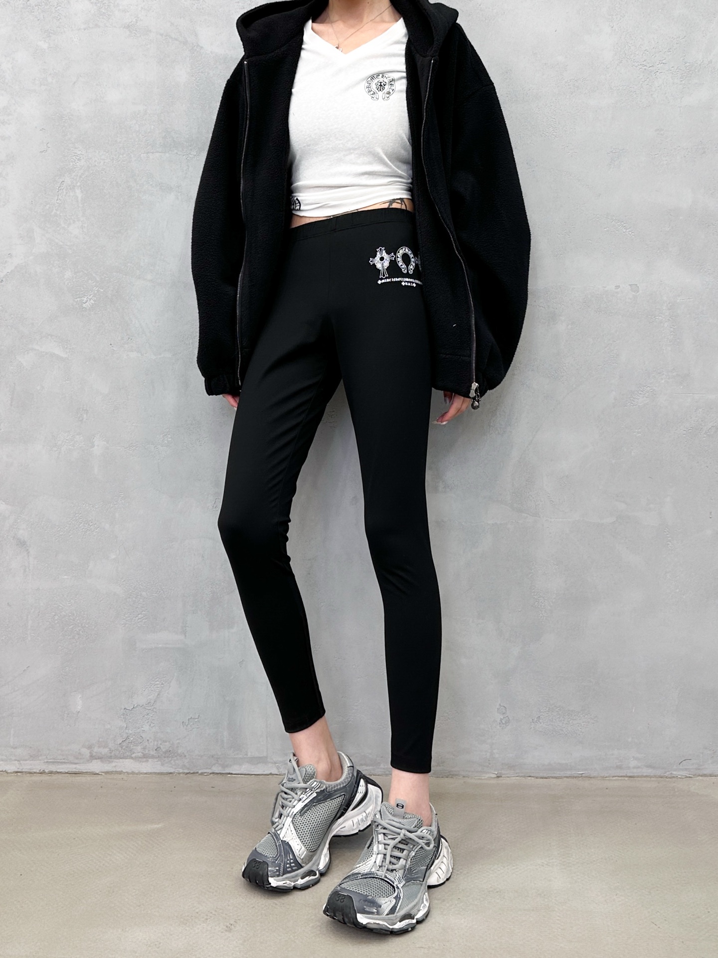 🌾克罗心 ｜ 新款瑜伽裤，基础打底裤款式，全身4处印花工艺，休闲时尚，尺码sml