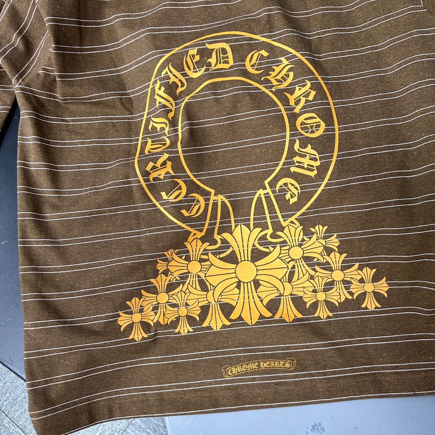 🌾克罗心 ｜ 新款长袖t，成衣洗水加软工艺，多处印花条纹面料polo款式，男女同款，尺码sml