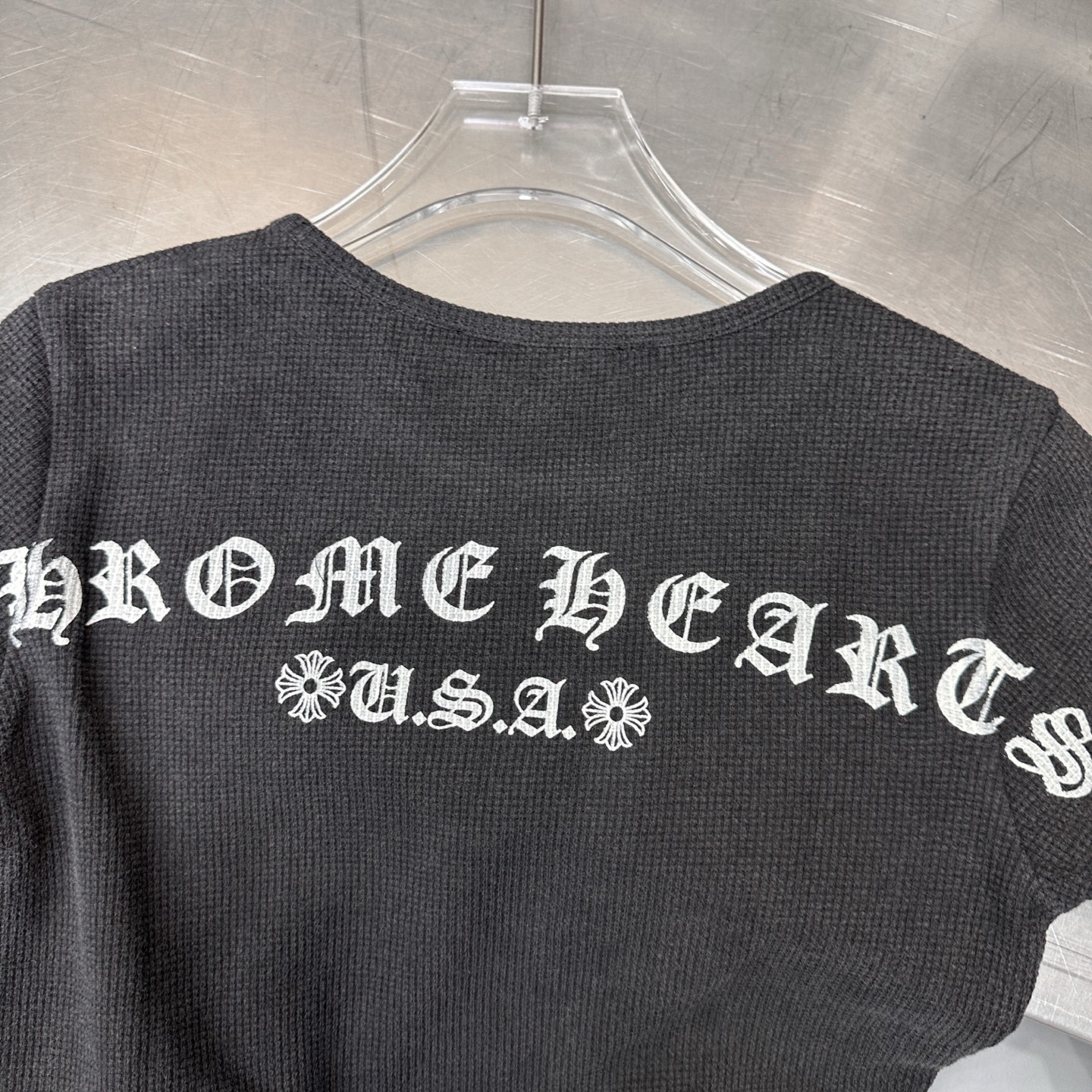 🌾克罗心 ｜ 新款长袖打底，成衣洗水加全身5处印花工艺，休闲时尚，尺码sml