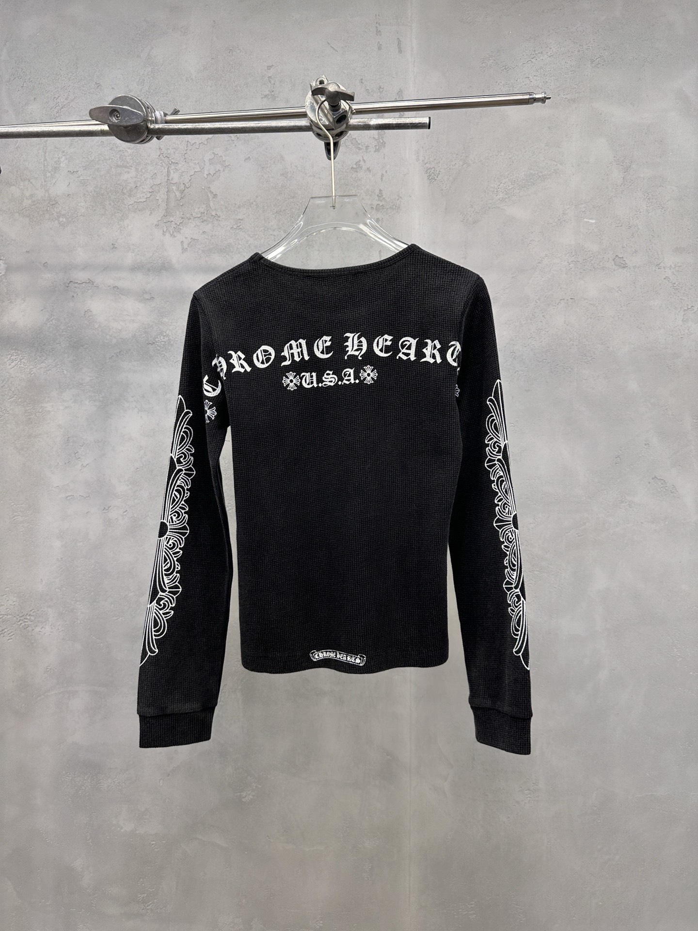 🌾克罗心 ｜ 新款长袖打底，成衣洗水加全身5处印花工艺，休闲时尚，尺码sml