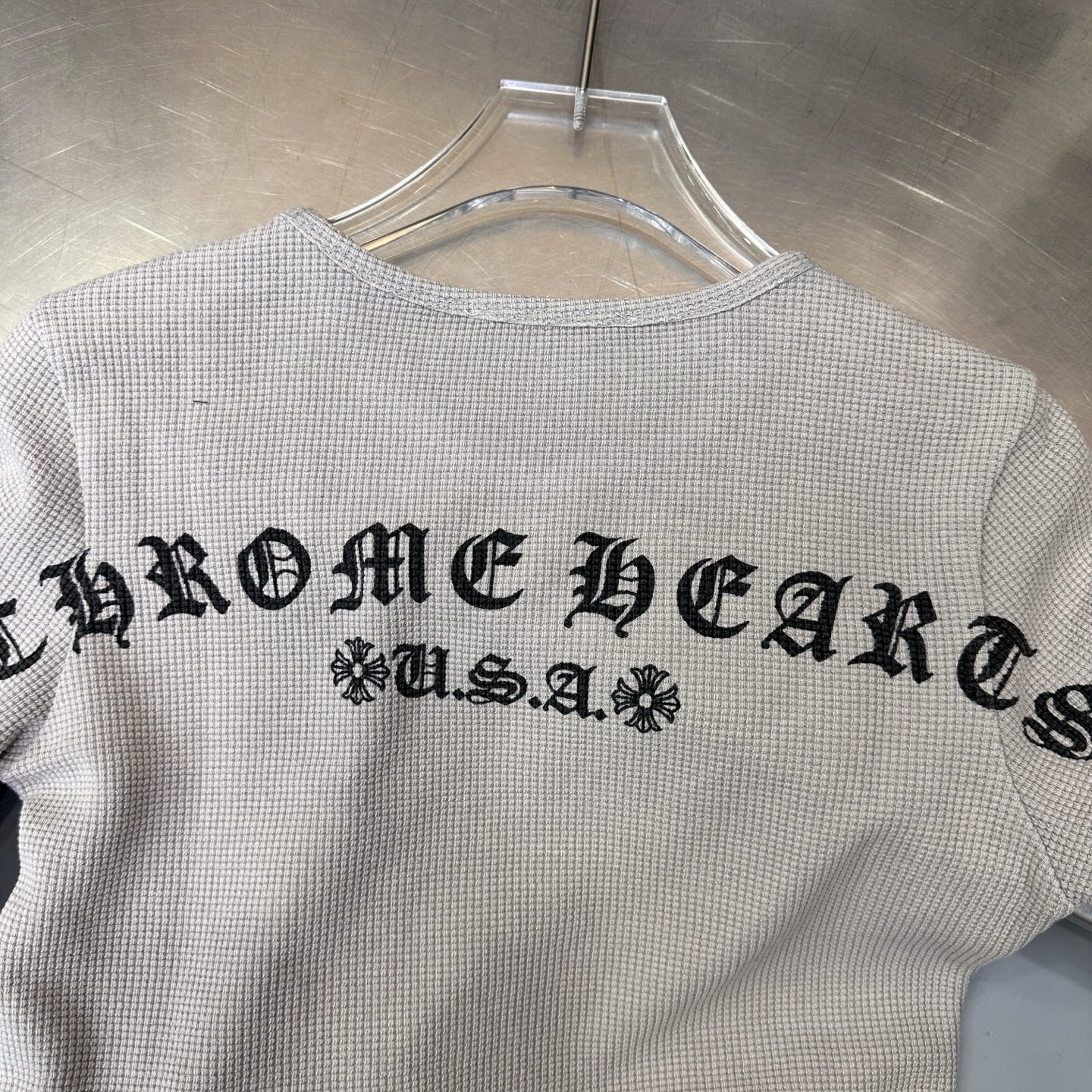 🌾克罗心 ｜ 新款长袖打底，成衣洗水加全身5处印花工艺，休闲时尚，尺码sml