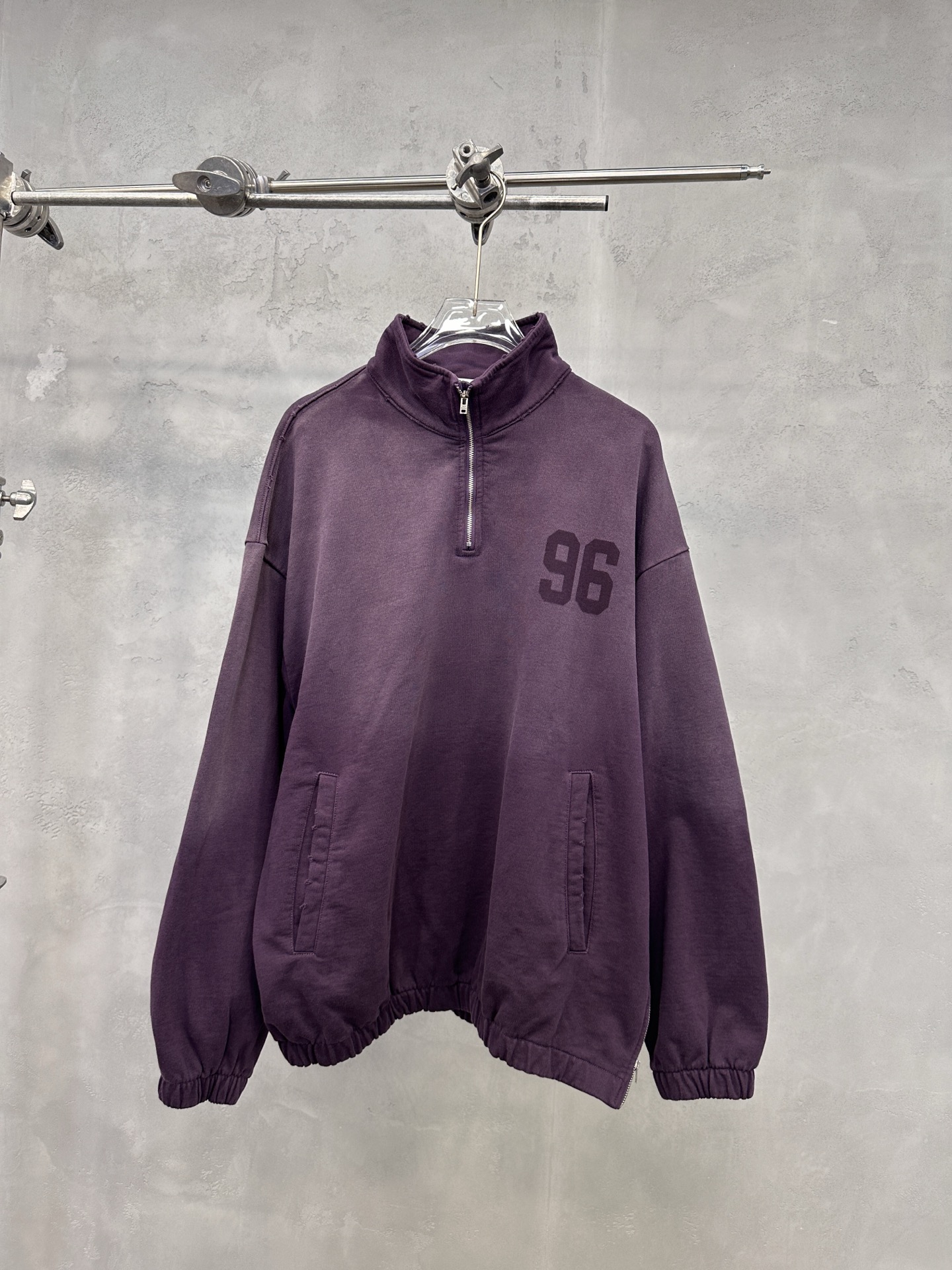 🌾Acne ｜ 新款卫衣，成衣洗水印花吊磨工艺，拉链领口套头版型，男女同款，尺码sml