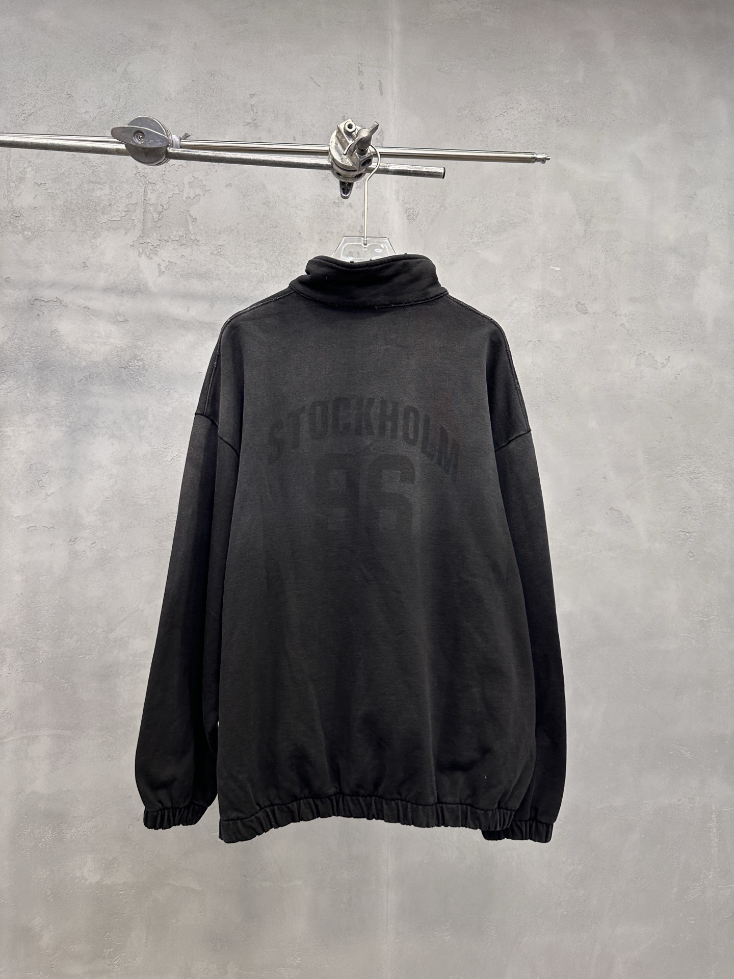 🌾Acne ｜ 新款卫衣，成衣洗水印花吊磨工艺，拉链领口套头版型，男女同款，尺码sml