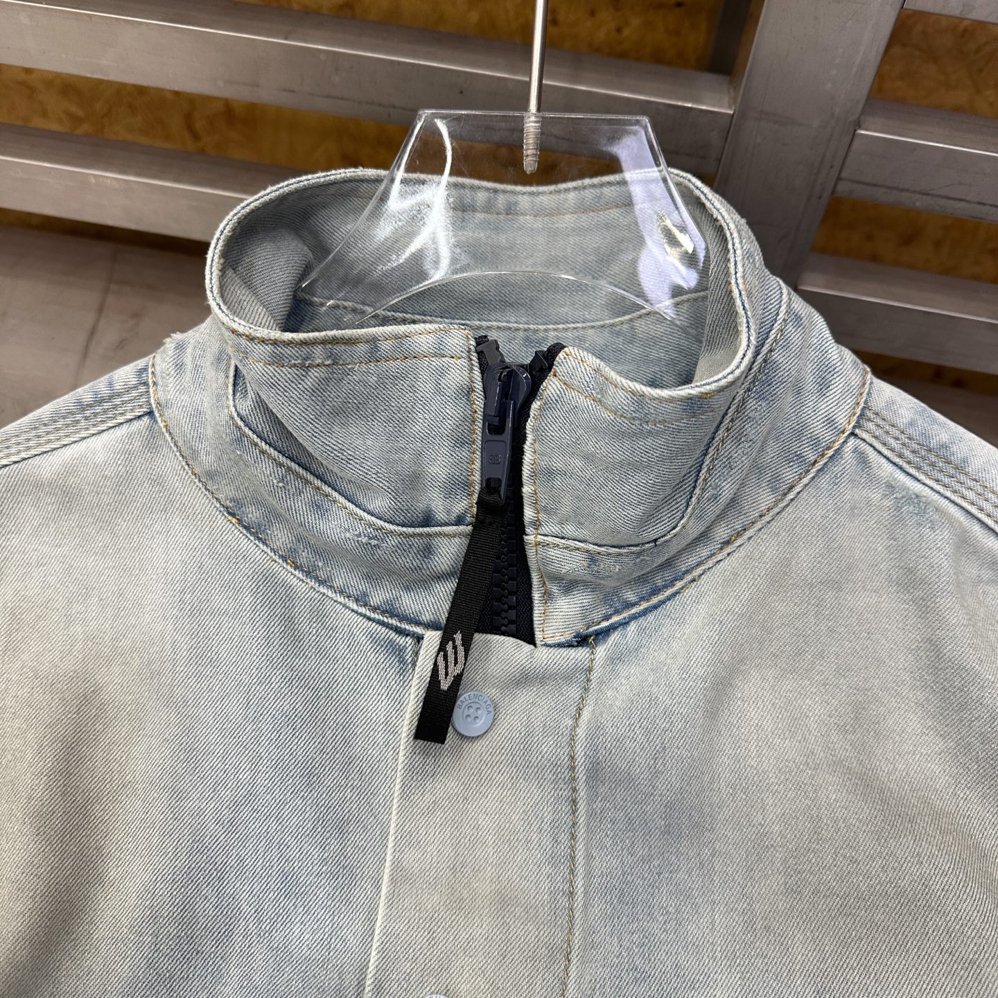 💰巴黎 ｜ 新款做旧衬衣，成衣洗水磨破喷色泥浆重工工艺，男女同款，尺码sml