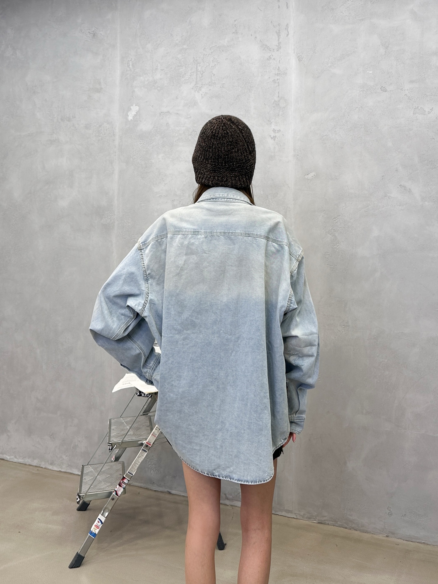 💰巴黎 ｜ 新款做旧衬衣，成衣洗水磨破喷色泥浆重工工艺，男女同款，尺码sml