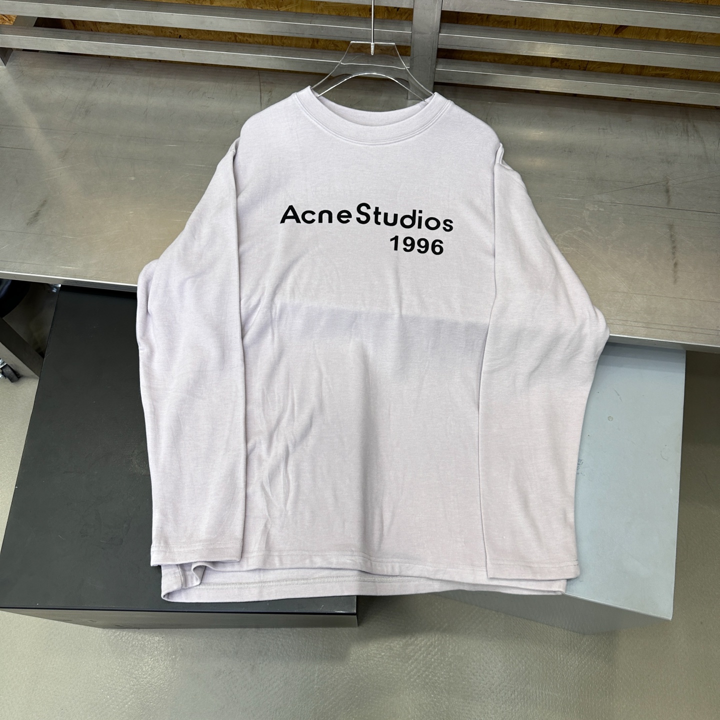 🌾Acne ｜ 新款长袖t，成衣洗水加厚版印花工艺，进口保暖德绒面料，时尚休闲，尺码sml