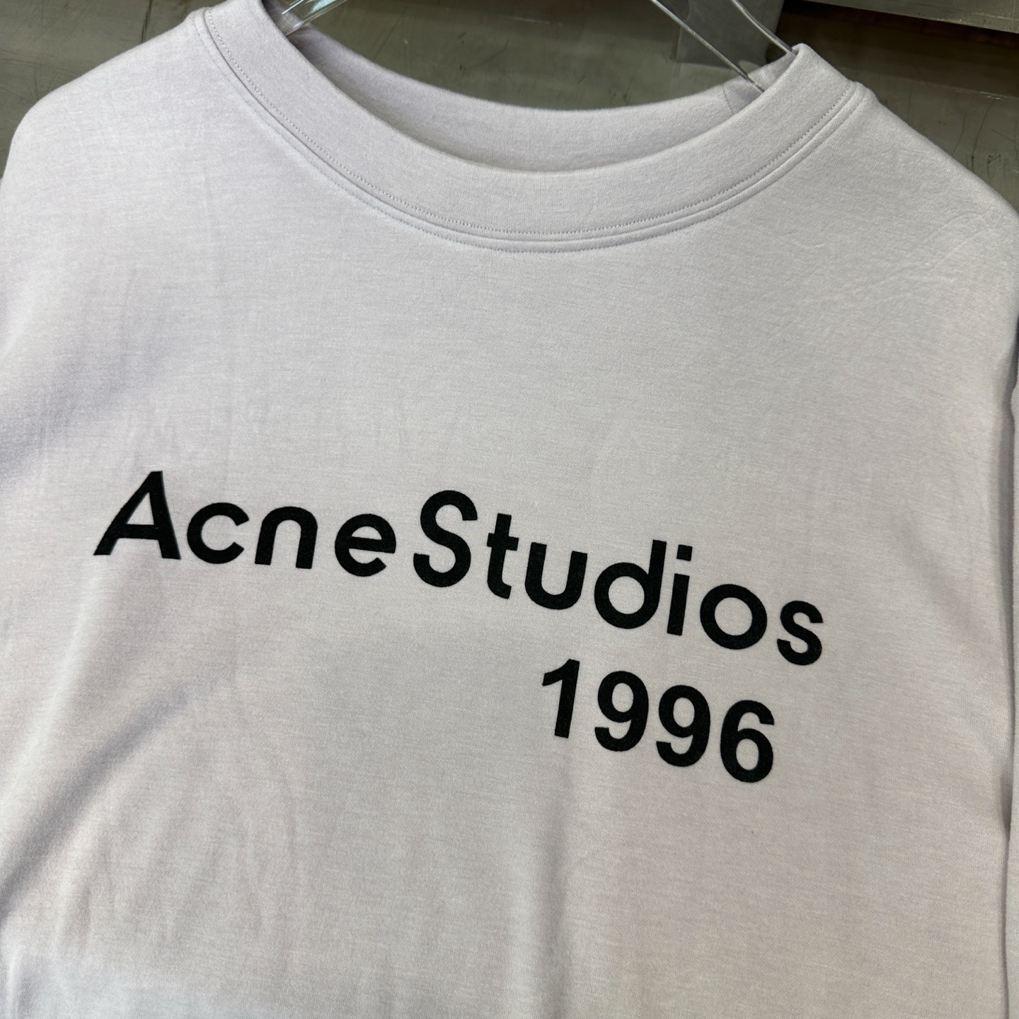 🌾Acne ｜ 新款长袖t，成衣洗水加厚版印花工艺，进口保暖德绒面料，时尚休闲，尺码sml