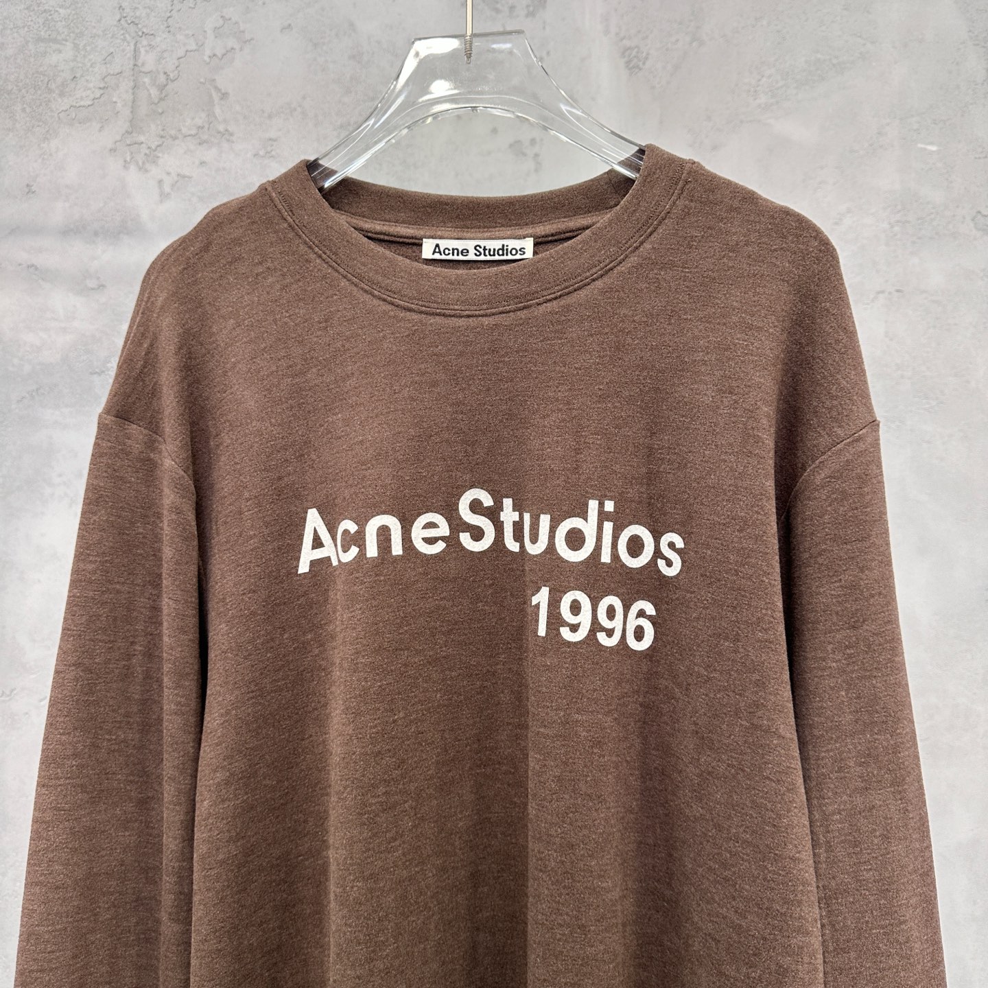 🌾Acne ｜ 新款长袖t，成衣洗水加厚版印花工艺，进口保暖德绒面料，时尚休闲，尺码sml