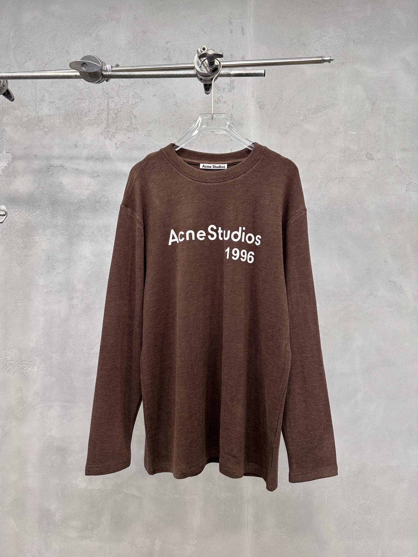 🌾Acne ｜ 新款长袖t，成衣洗水加厚版印花工艺，进口保暖德绒面料，时尚休闲，尺码sml