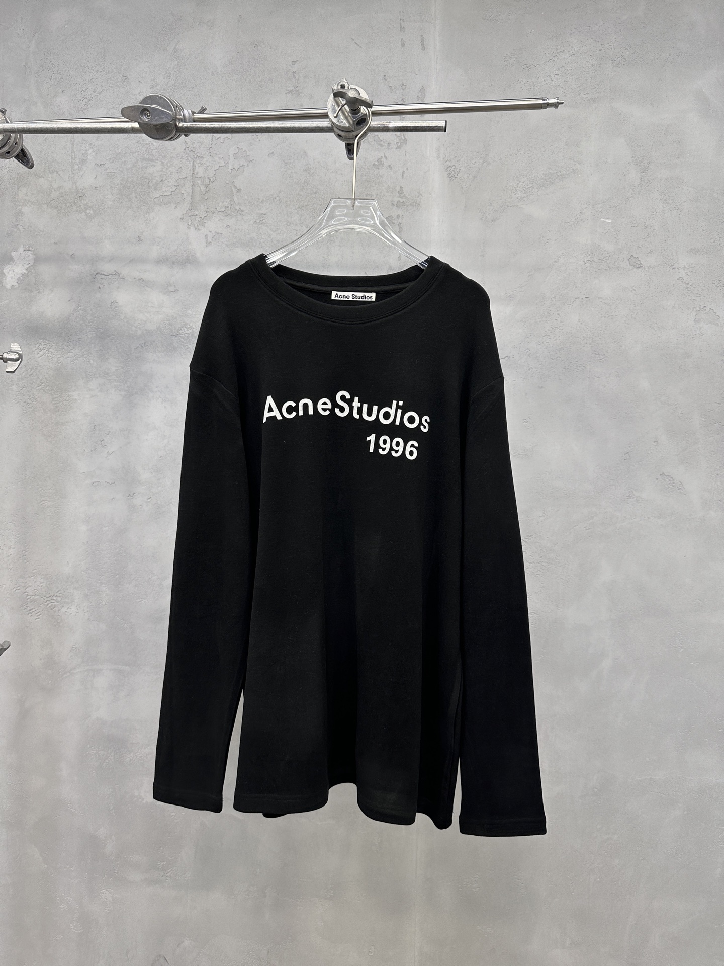 🌾Acne ｜ 新款长袖t，成衣洗水加厚版印花工艺，进口保暖德绒面料，时尚休闲，尺码sml