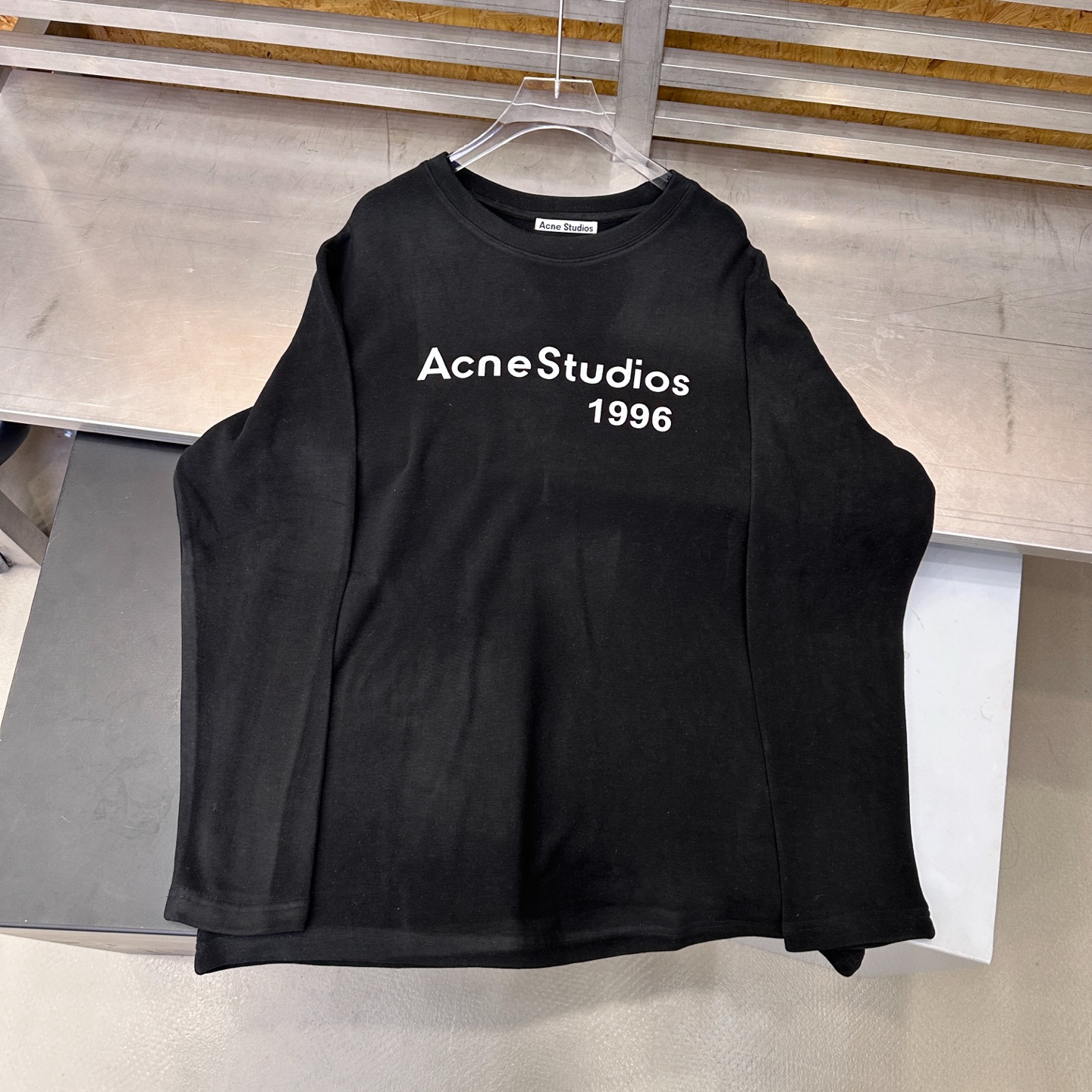 🌾Acne ｜ 新款长袖t，成衣洗水加厚版印花工艺，进口保暖德绒面料，时尚休闲，尺码sml