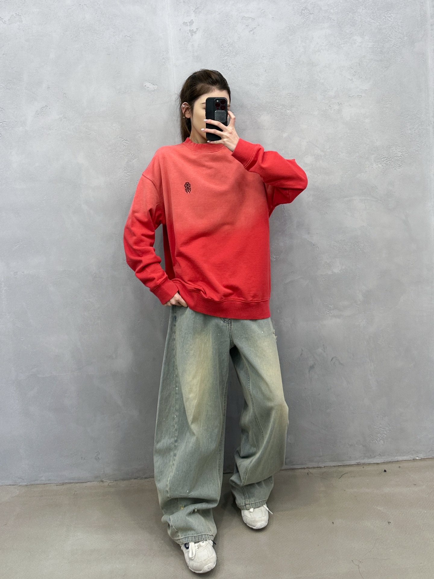 💰克罗心 ｜ 新款套头卫衣，成衣洗水喷色加前后刺绣工艺，男女同款，尺码sml