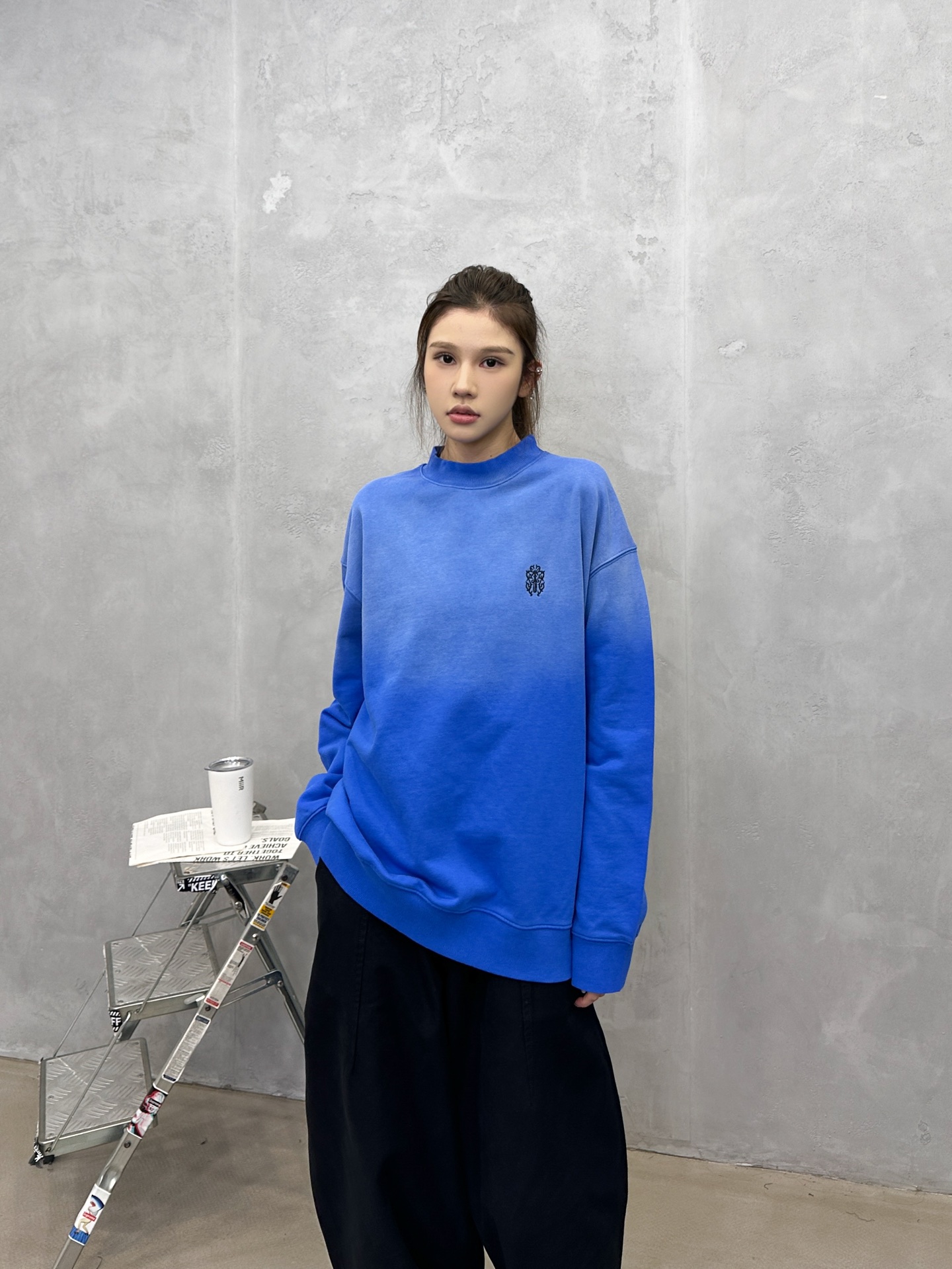 💰克罗心 ｜ 新款套头卫衣，成衣洗水喷色加前后刺绣工艺，男女同款，尺码sml