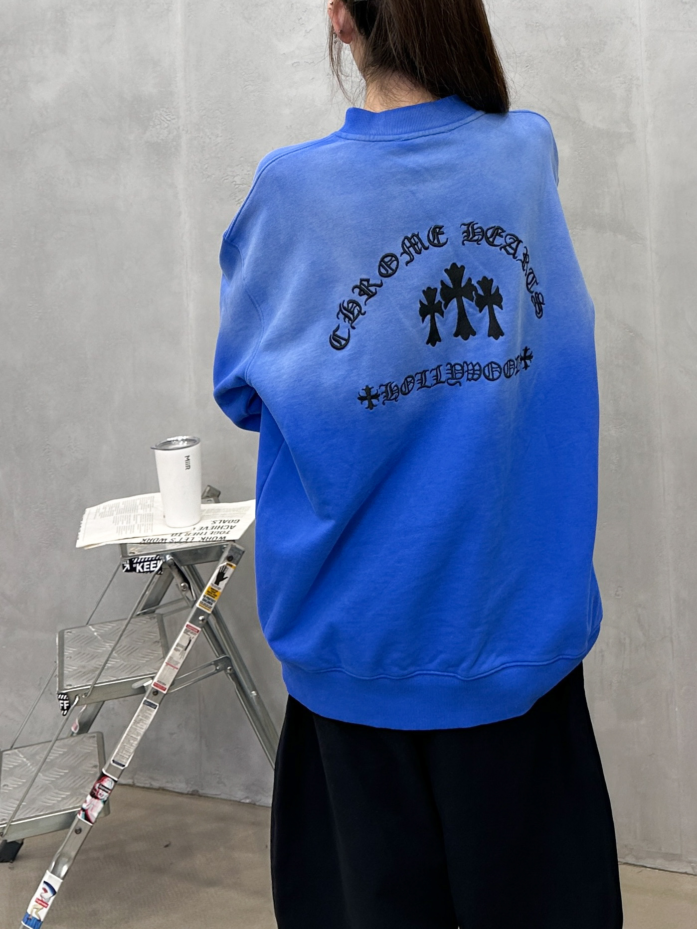 💰克罗心 ｜ 新款套头卫衣，成衣洗水喷色加前后刺绣工艺，男女同款，尺码sml