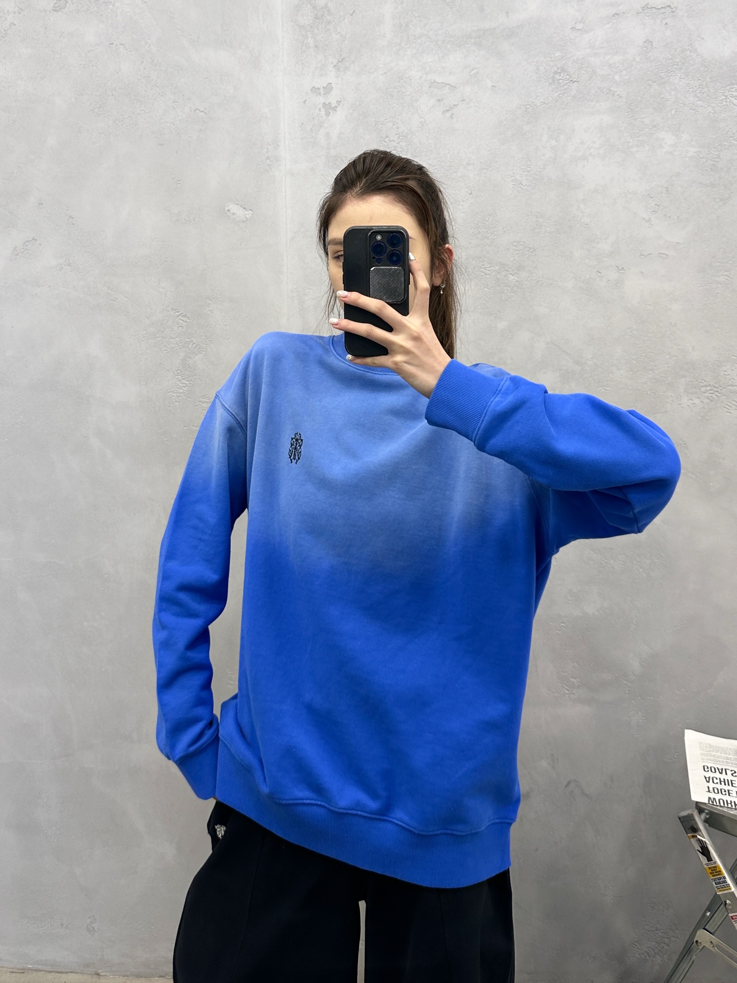 💰克罗心 ｜ 新款套头卫衣，成衣洗水喷色加前后刺绣工艺，男女同款，尺码sml