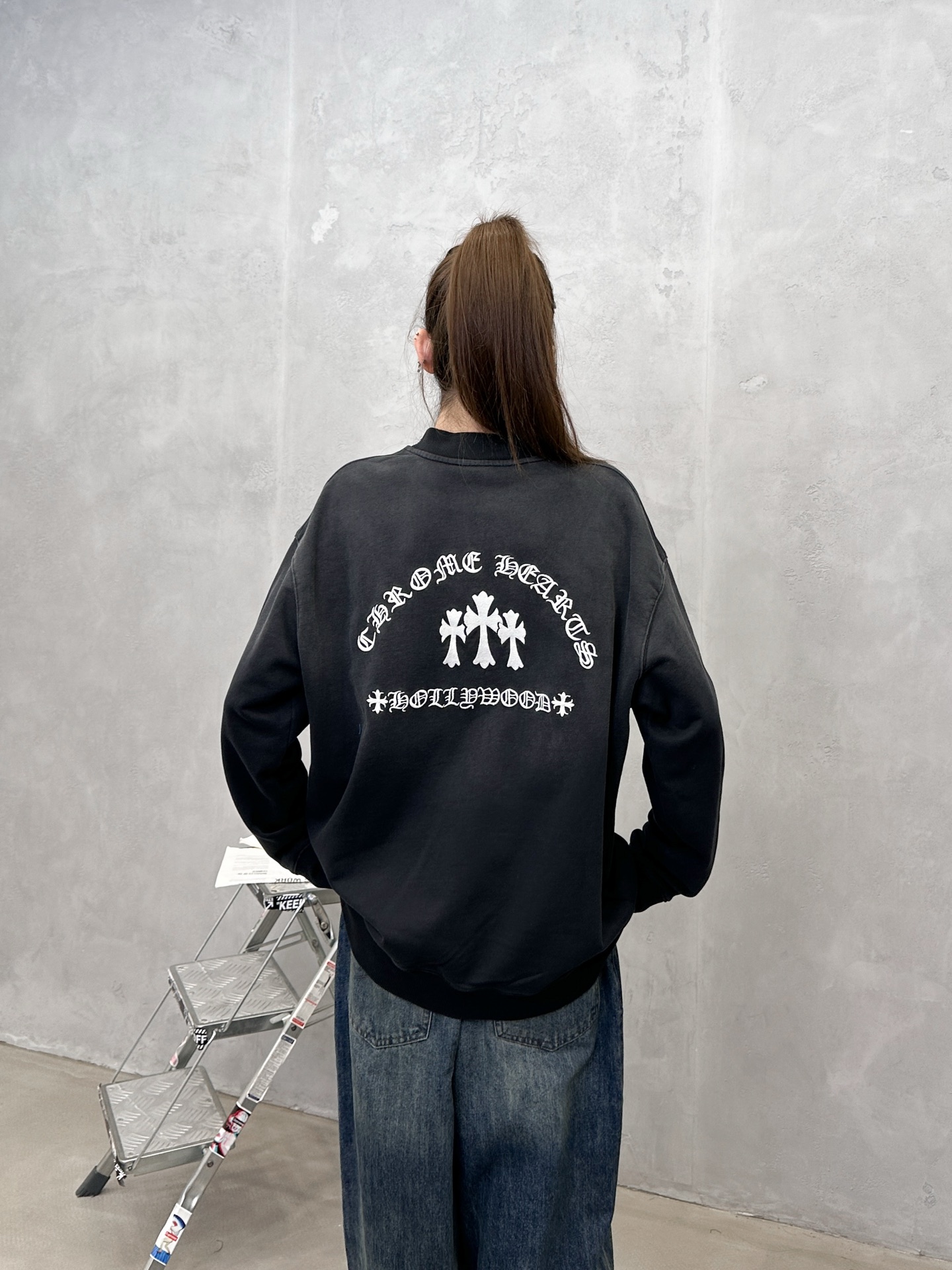 💰克罗心 ｜ 新款套头卫衣，成衣洗水喷色加前后刺绣工艺，男女同款，尺码sml