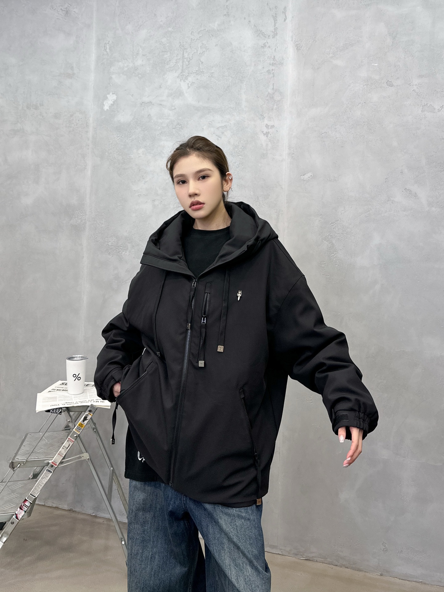 💰克罗心 ｜ 新款休闲羽绒服，经典五金标加特殊复合面料，90白鹅绒填充，休闲时尚，男女同款，尺码sml