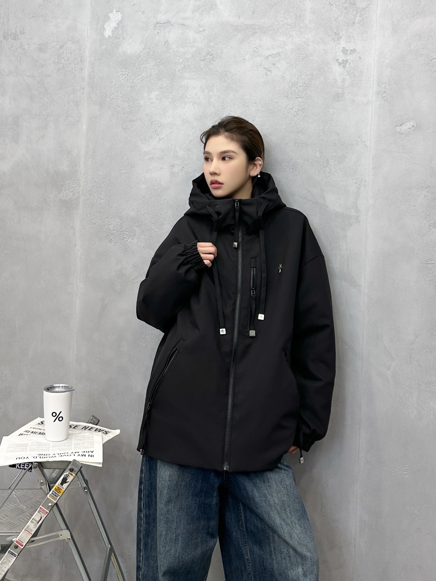 💰克罗心 ｜ 新款休闲羽绒服，经典五金标加特殊复合面料，90白鹅绒填充，休闲时尚，男女同款，尺码sml