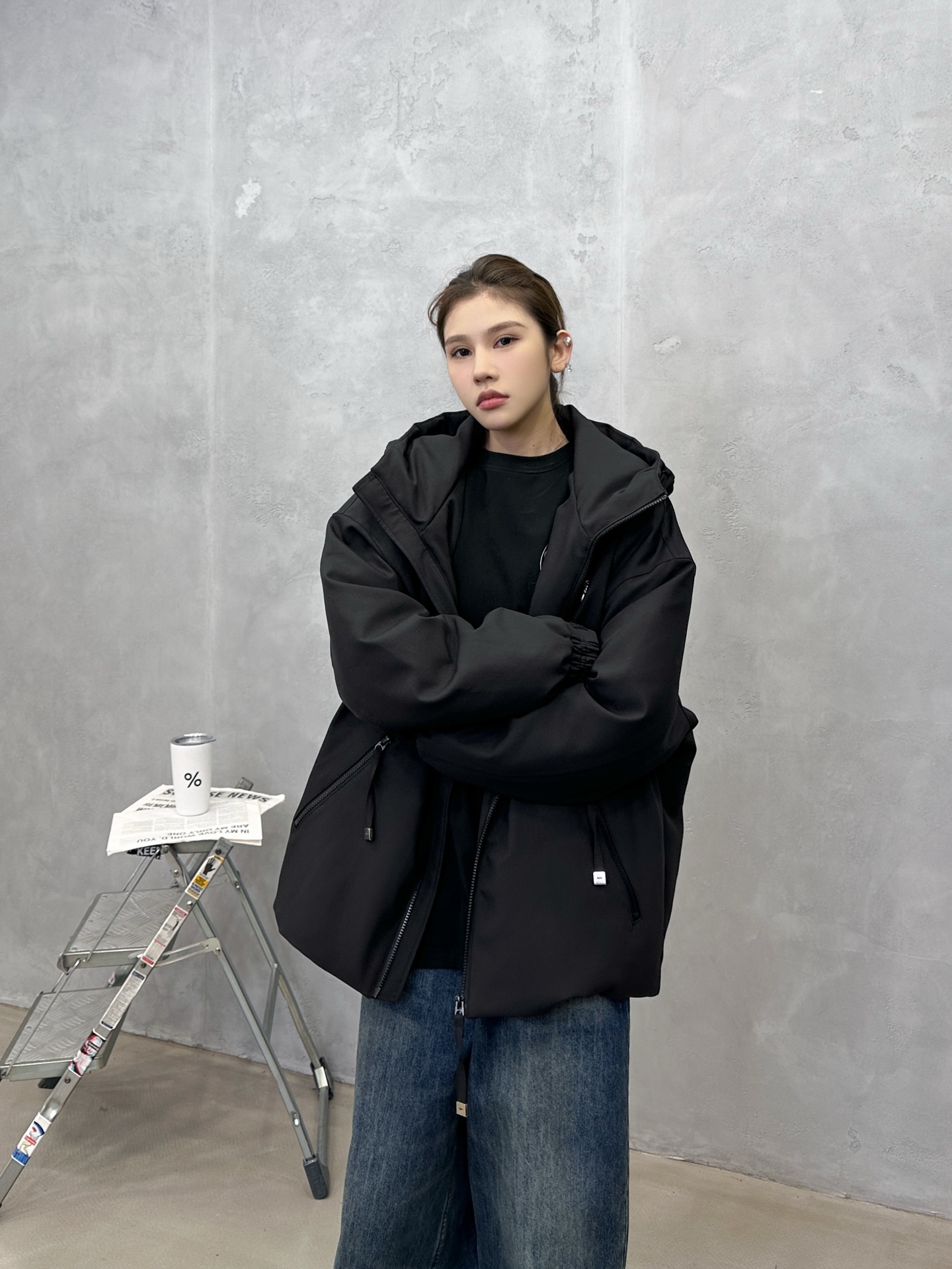 💰克罗心 ｜ 新款休闲羽绒服，经典五金标加特殊复合面料，90白鹅绒填充，休闲时尚，男女同款，尺码sml