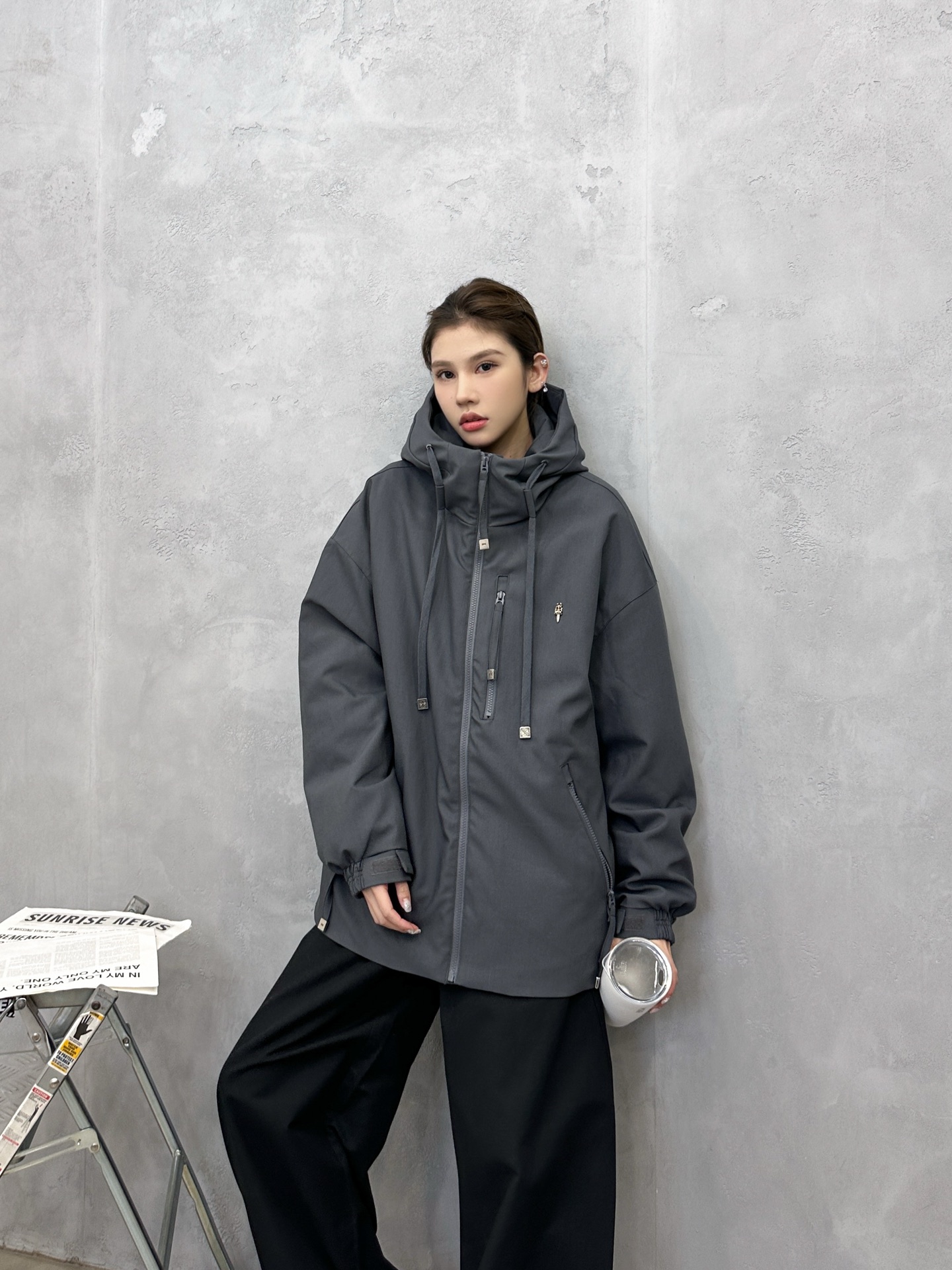 🌾克罗心 ｜ 新款休闲羽绒服，经典五金标加特殊复合面料，90白鹅绒填充，休闲时尚，男女同款，尺码sml