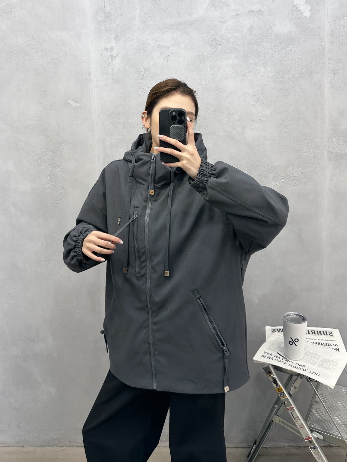 🌾克罗心 ｜ 新款休闲羽绒服，经典五金标加特殊复合面料，90白鹅绒填充，休闲时尚，男女同款，尺码sml