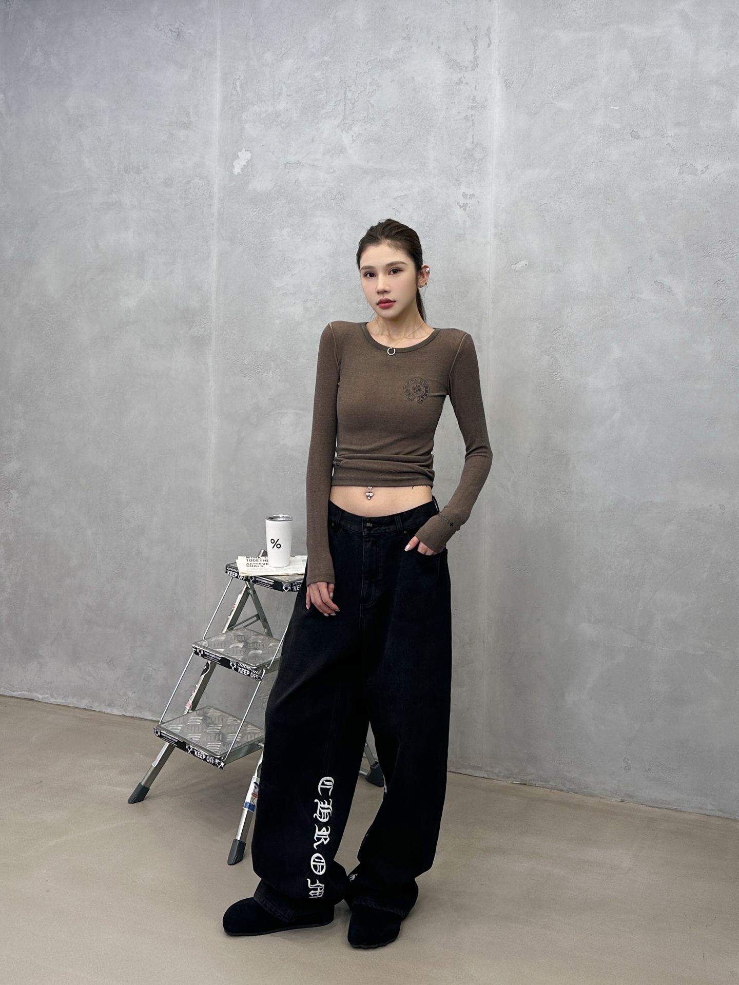 🌾克罗心 ｜ 新款牛仔裤，成衣洗水加对称刺绣工艺，保暖加绒牛仔布，男女同款，尺码sml