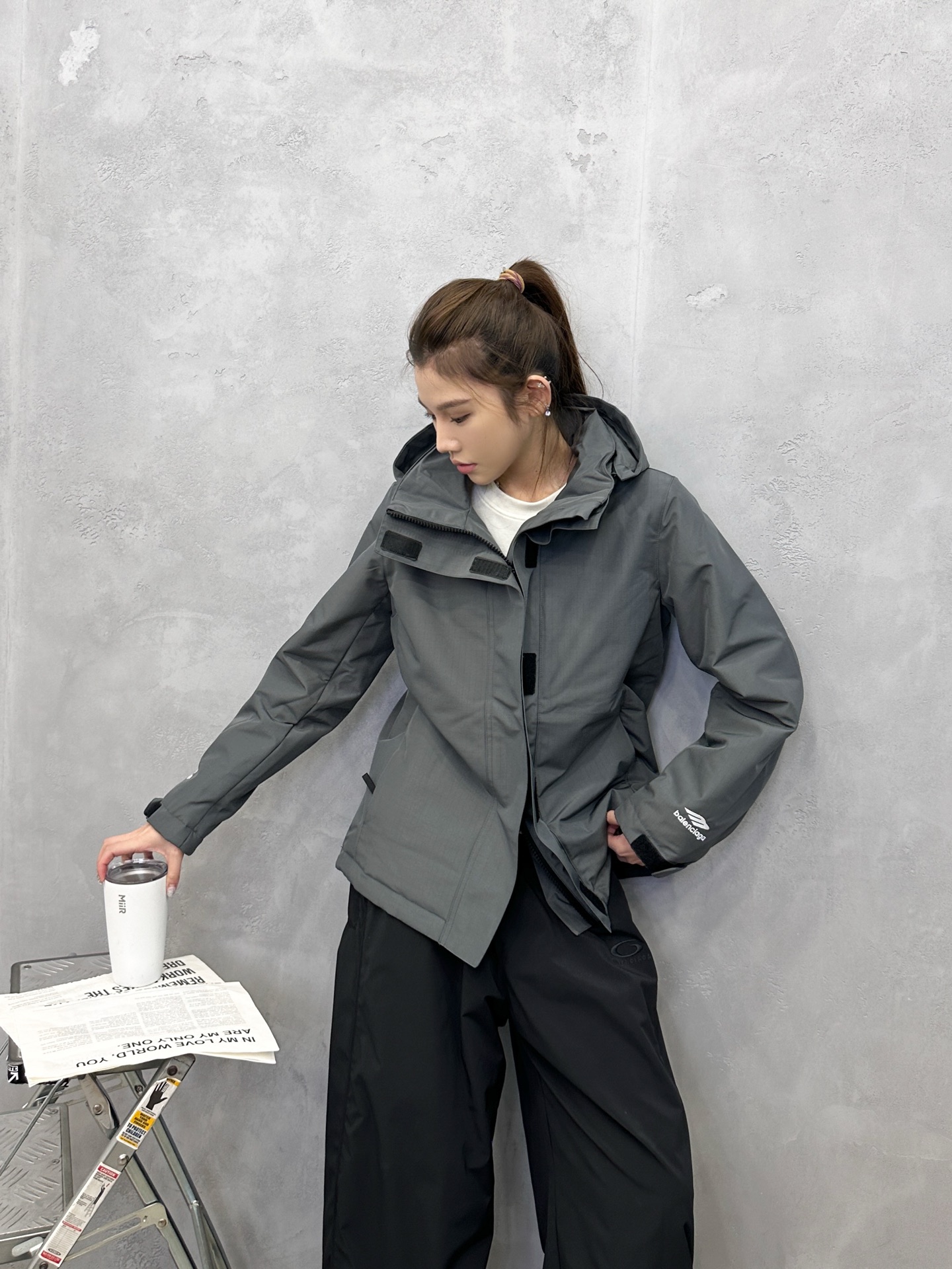 🌾NEW｜「skieear」3b sports🎿滑雪系列新款外套，进口暗纹肌理面部手感超棒，内胆夹棉保暖