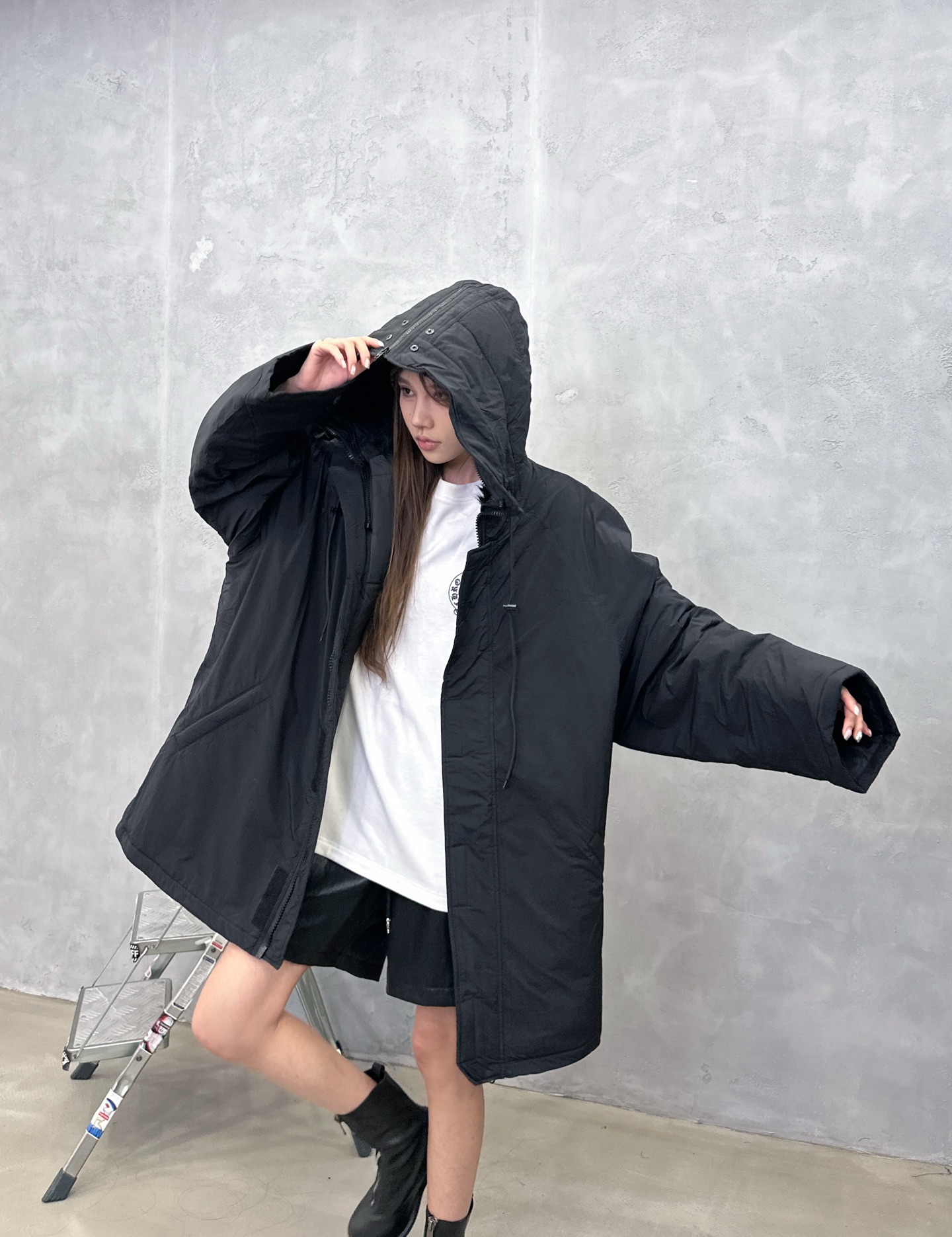 🌾巴黎 ｜ 新款棉外套，成衣洗水工艺，环保仿毛帽，羊毛混纺面料，男女同款，尺码sml