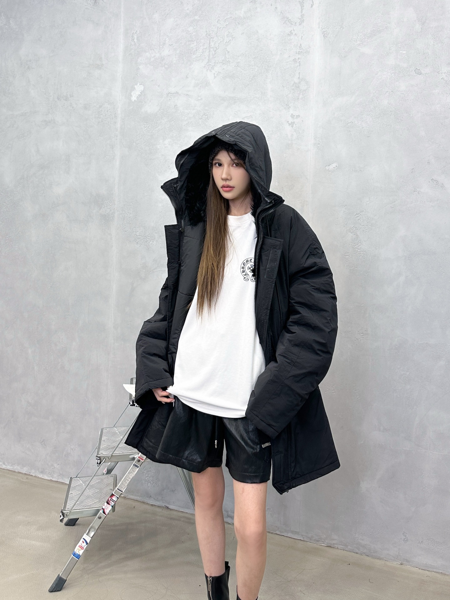 🌾巴黎 ｜ 新款棉外套，成衣洗水工艺，环保仿毛帽，羊毛混纺面料，男女同款，尺码sml