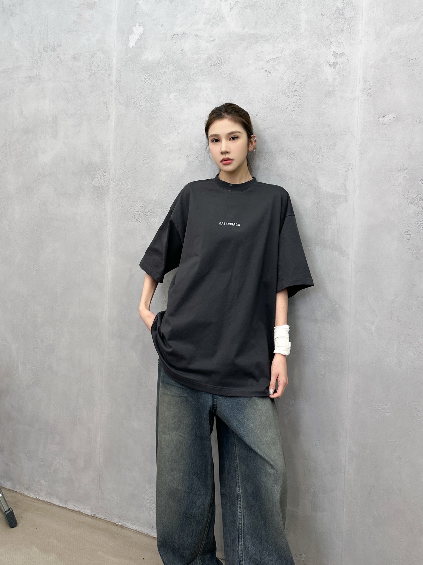 🌾巴黎 ｜ 新款短袖t，成衣洗水加反光印花标，男女同款，尺码sml