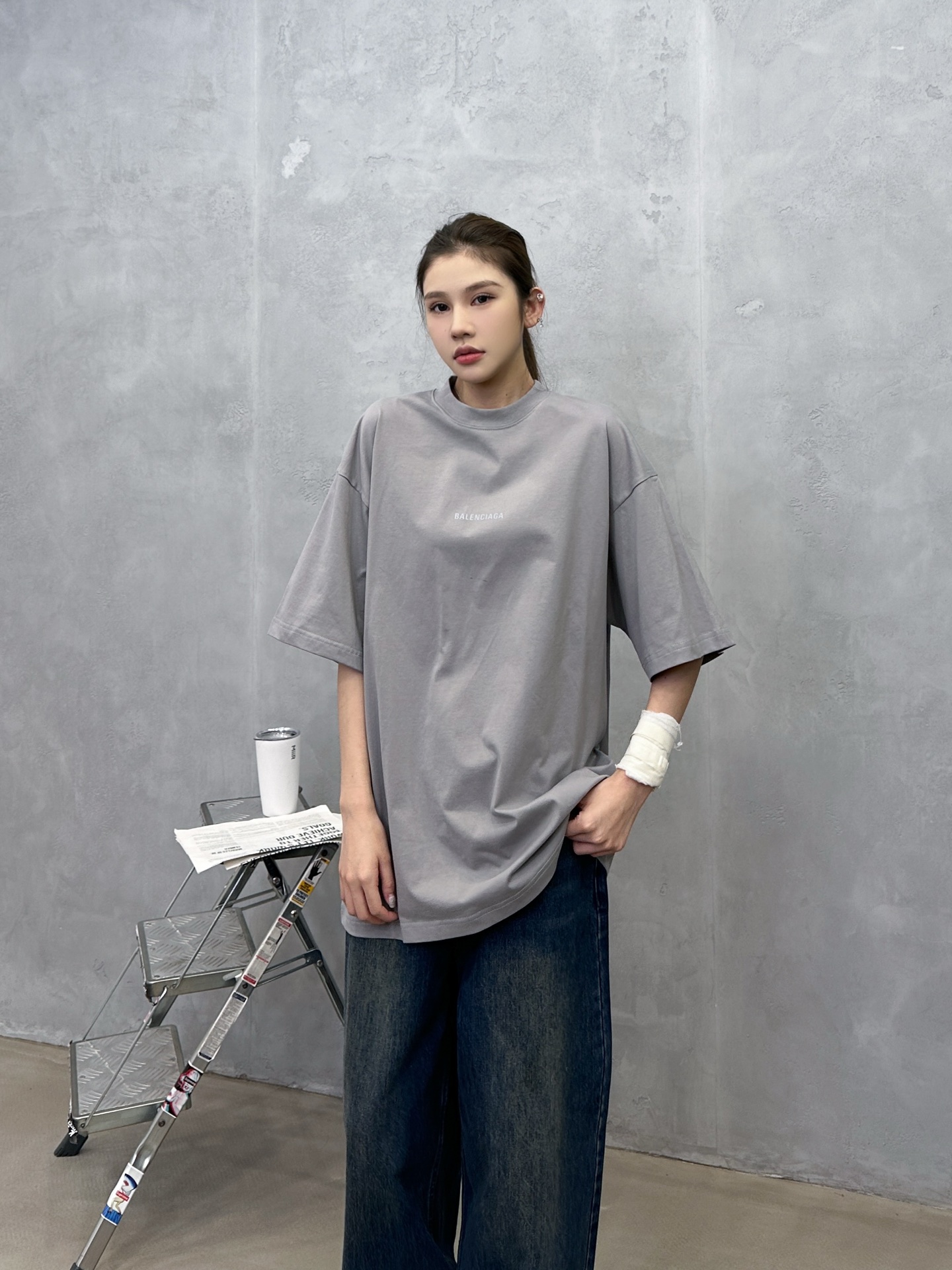 🌾巴黎 ｜ 新款短袖t，成衣洗水加反光印花标，男女同款，尺码sml